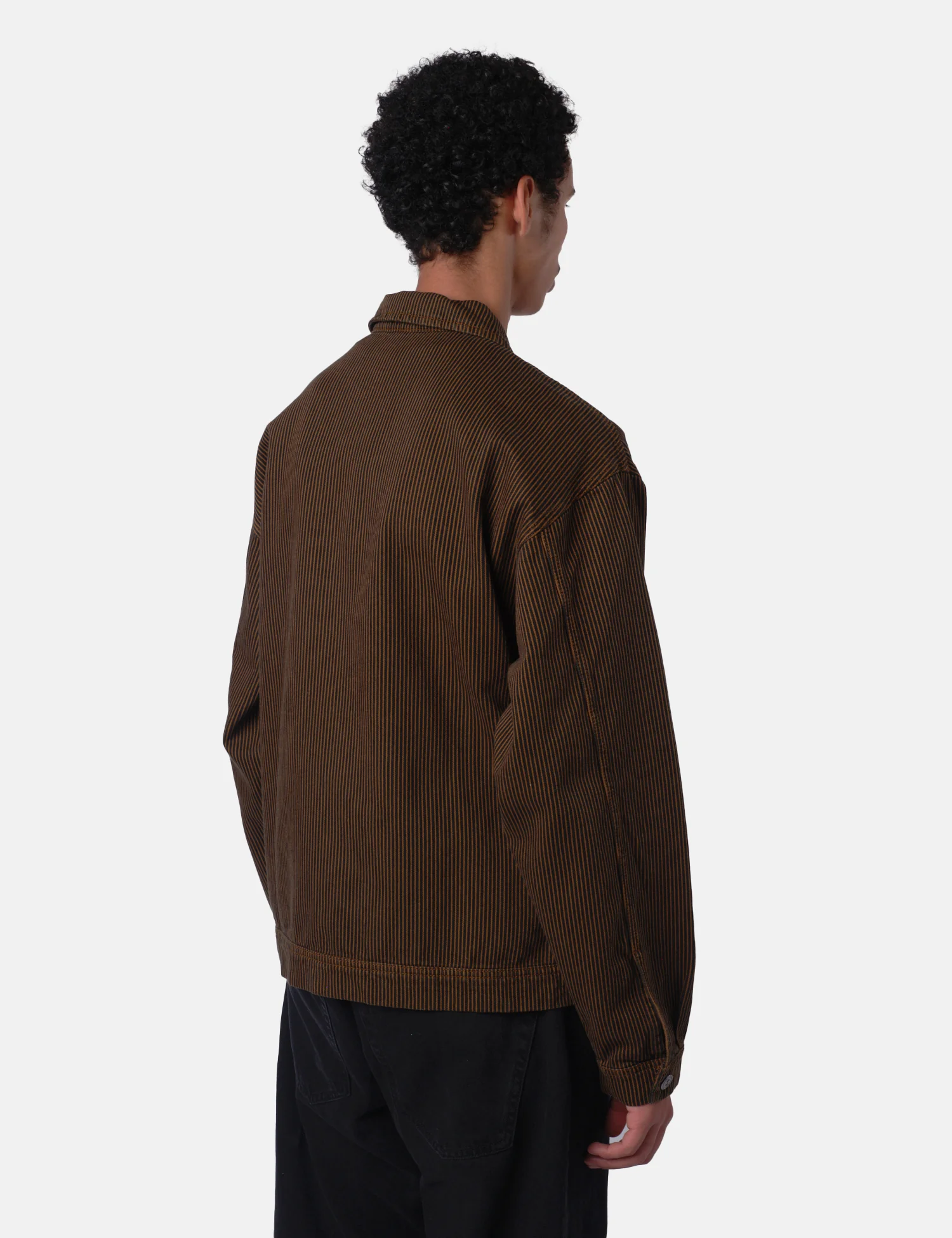 No Problemo Striped Nayoko Jacket - Brown - Image 6