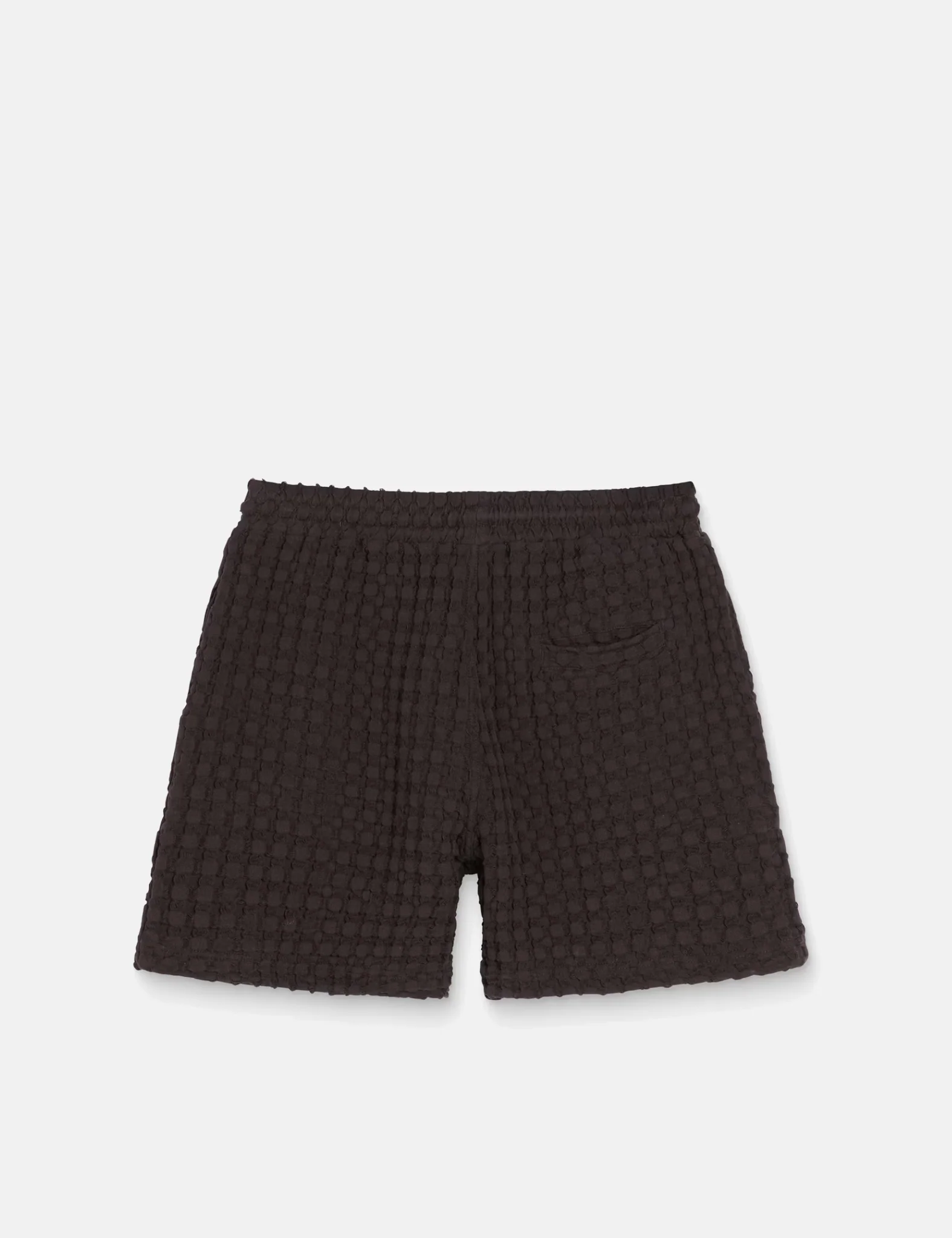 OAS Nearly Black Porto Waffle Shorts - Black - Image 3