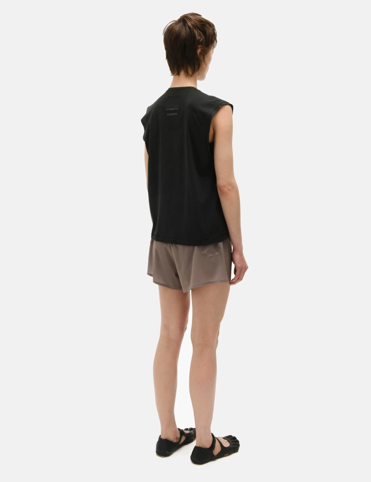 Optimistic Runners Perforated Shorts - Camel - Image 4