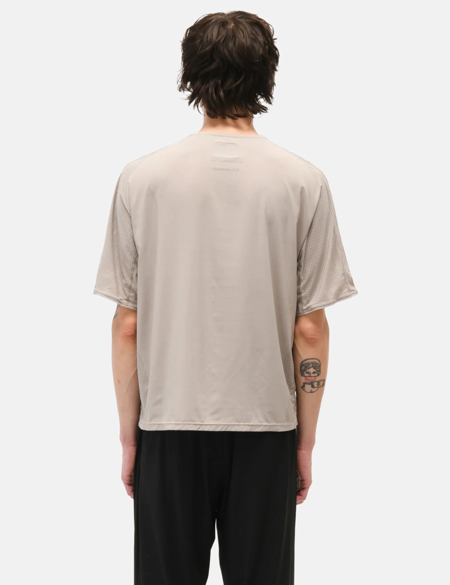 Optimistic Runners Perforated T-Shirt - Camel - Image 3