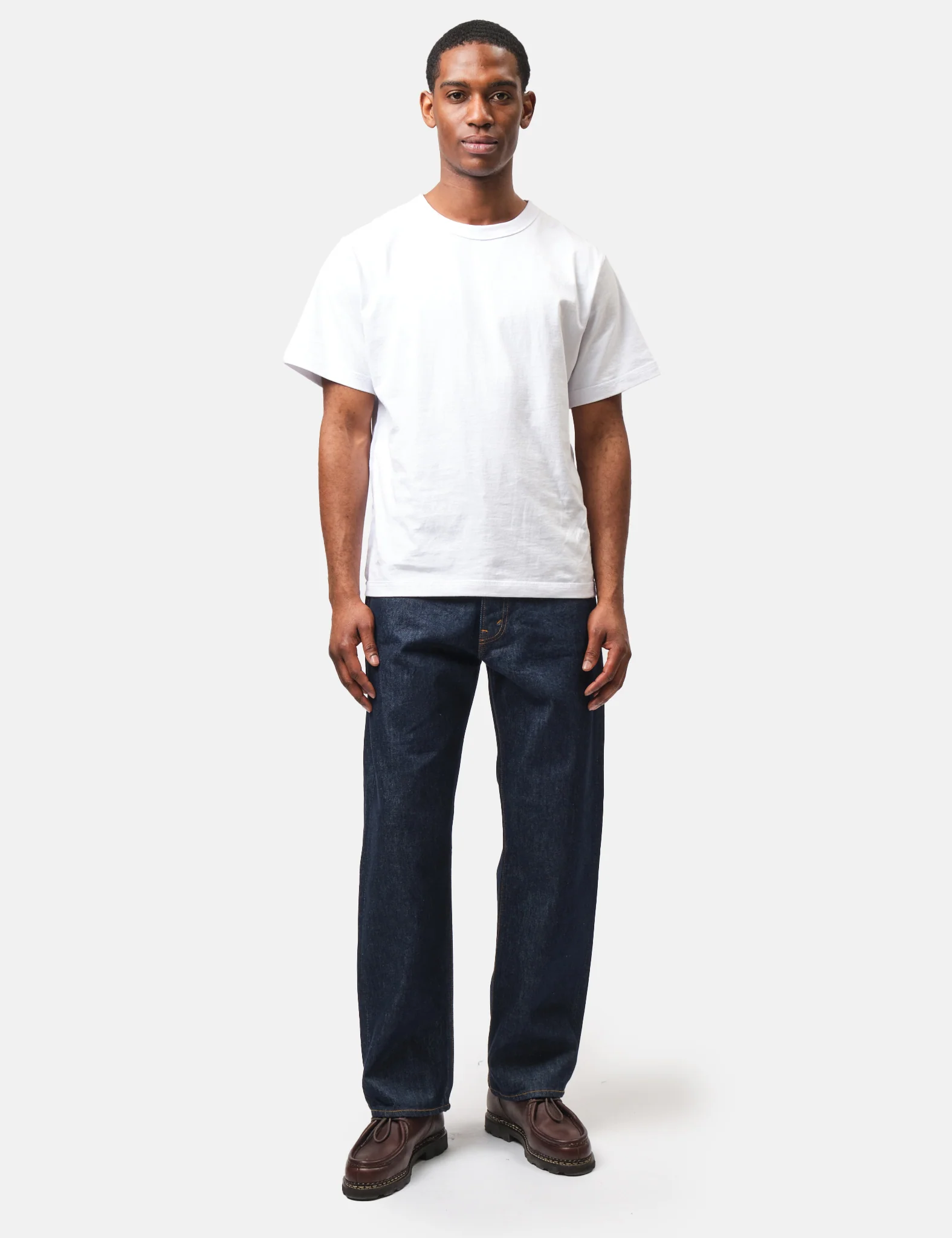 orSlow 101 Dad Fit Jeans - Blue, One Wash - Image 3