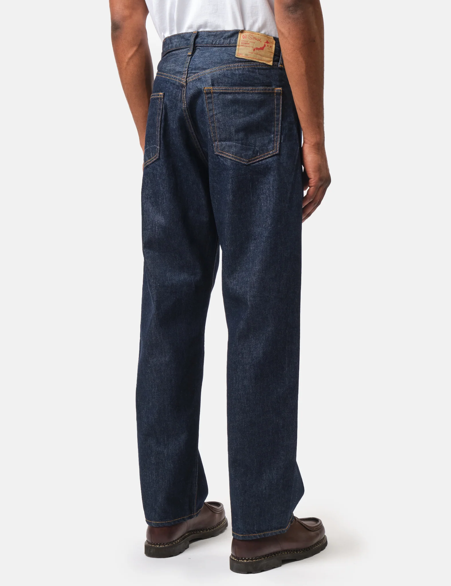orSlow 101 Dad Fit Jeans - Blue, One Wash - Image 5