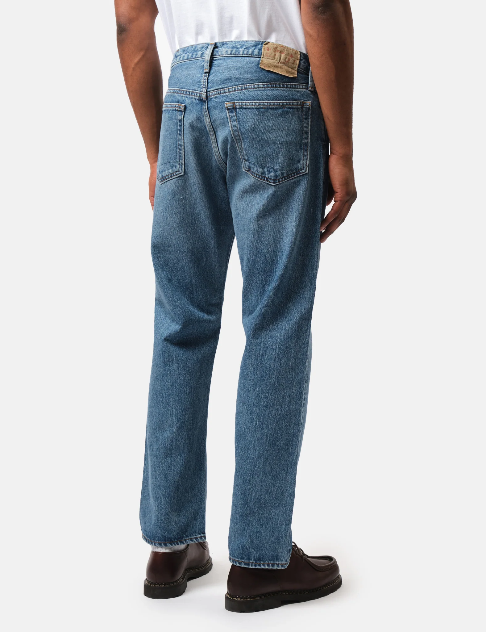orSlow 105 90's Denim Used Jeans - Denim Blue - Image 4