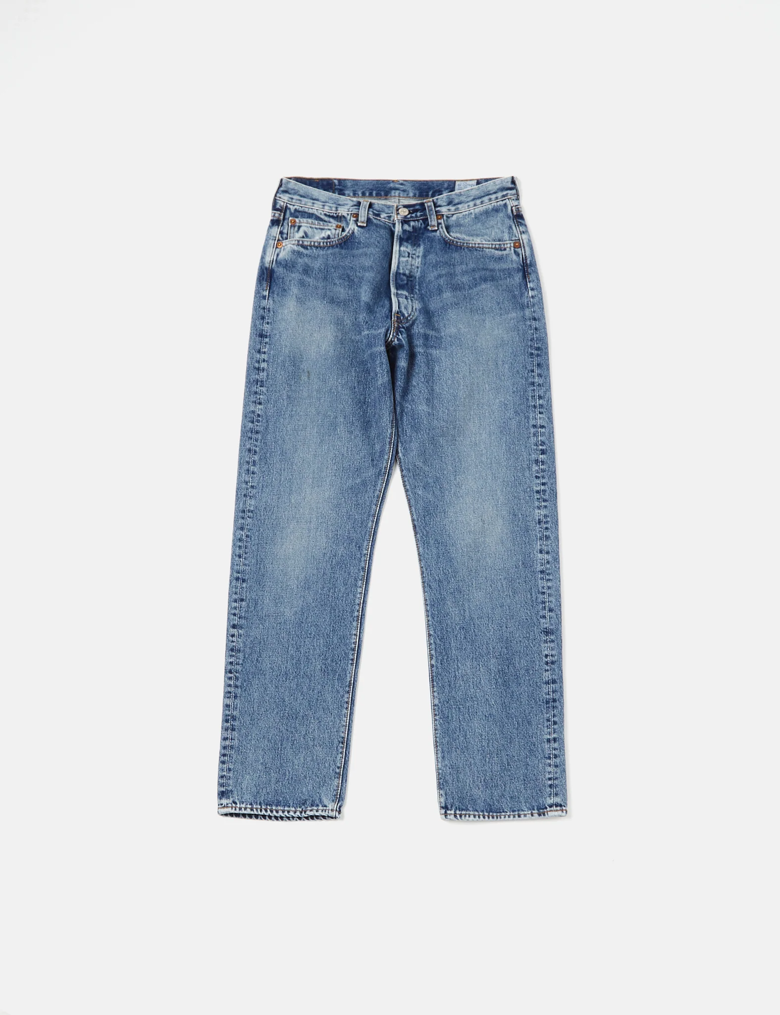 orSlow 105 90's Denim Used Jeans - Denim Blue - Image 5