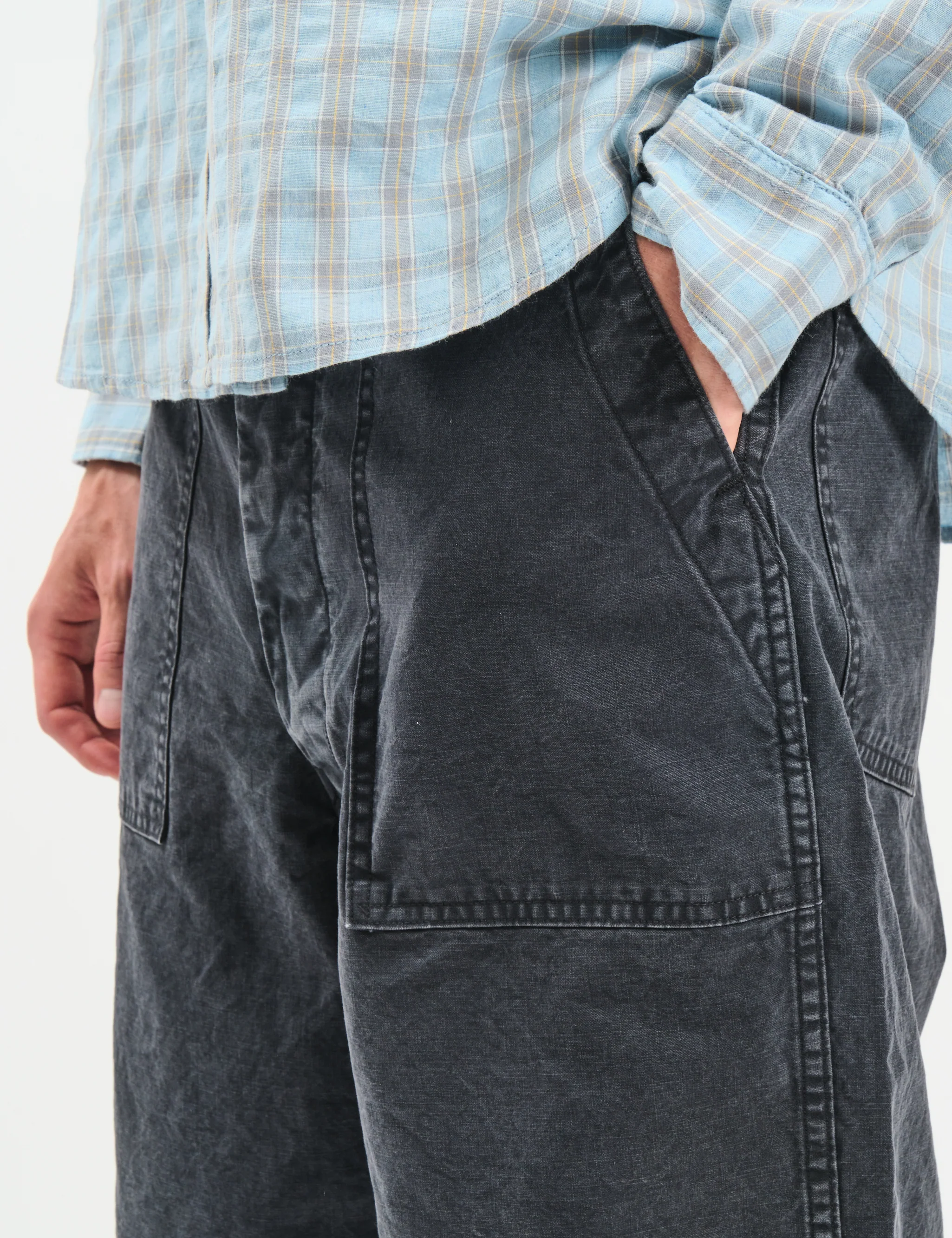 orSlow Fatigue Shorts SS26 - Black - Image 3