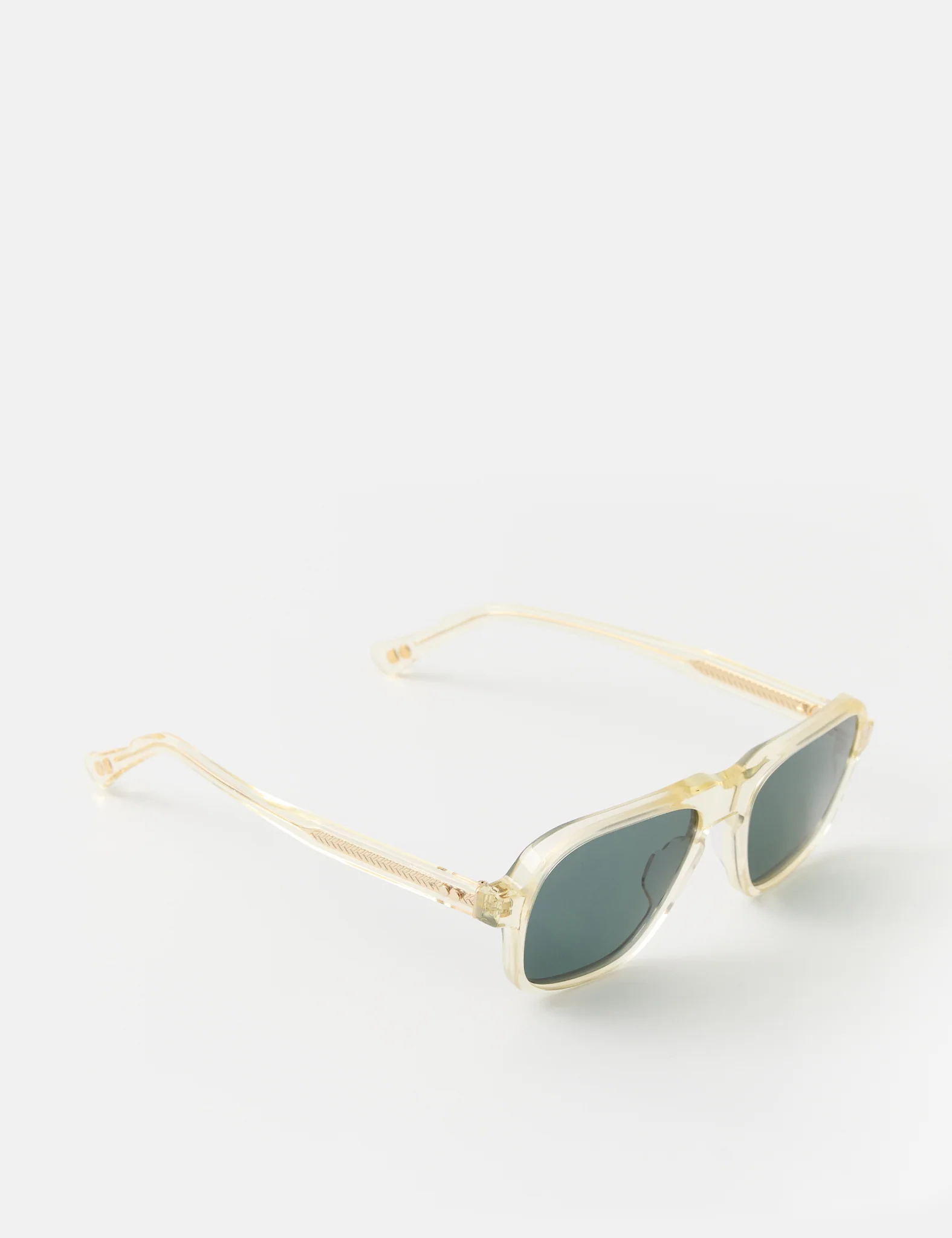 Oscar Deen Fraser Sunglasses - Champagne/Olive Green - Image 3