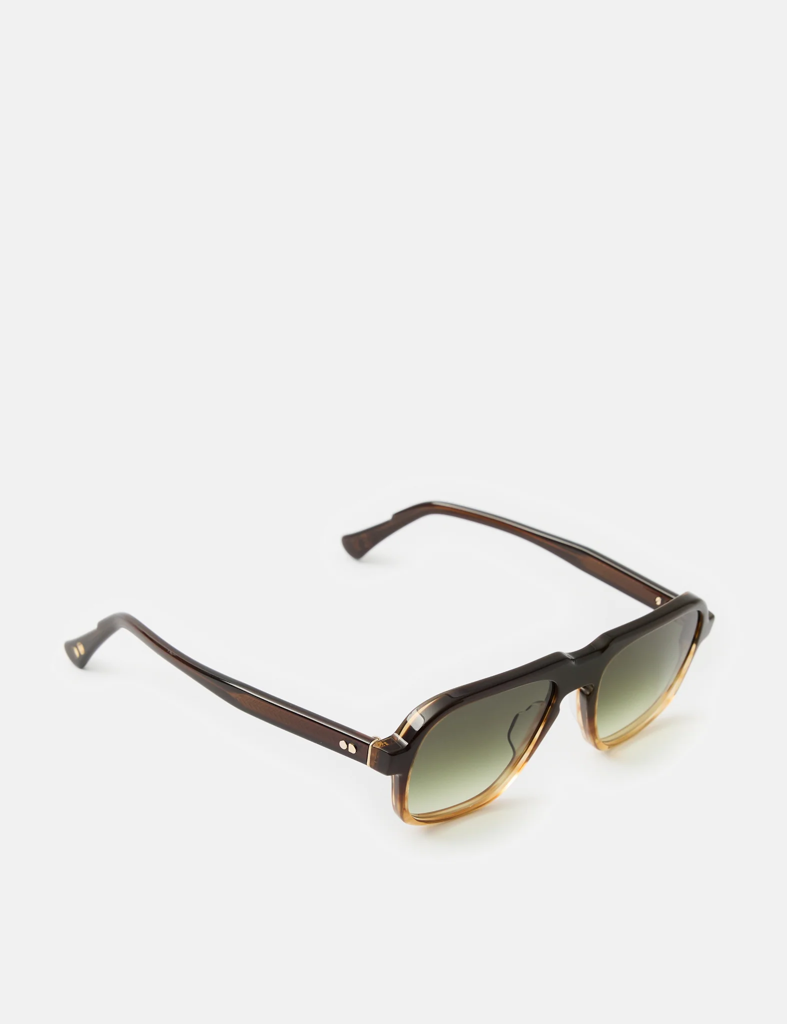 Oscar Deen Fraser Sunglasses - Mocha/Green Fade - Image 3