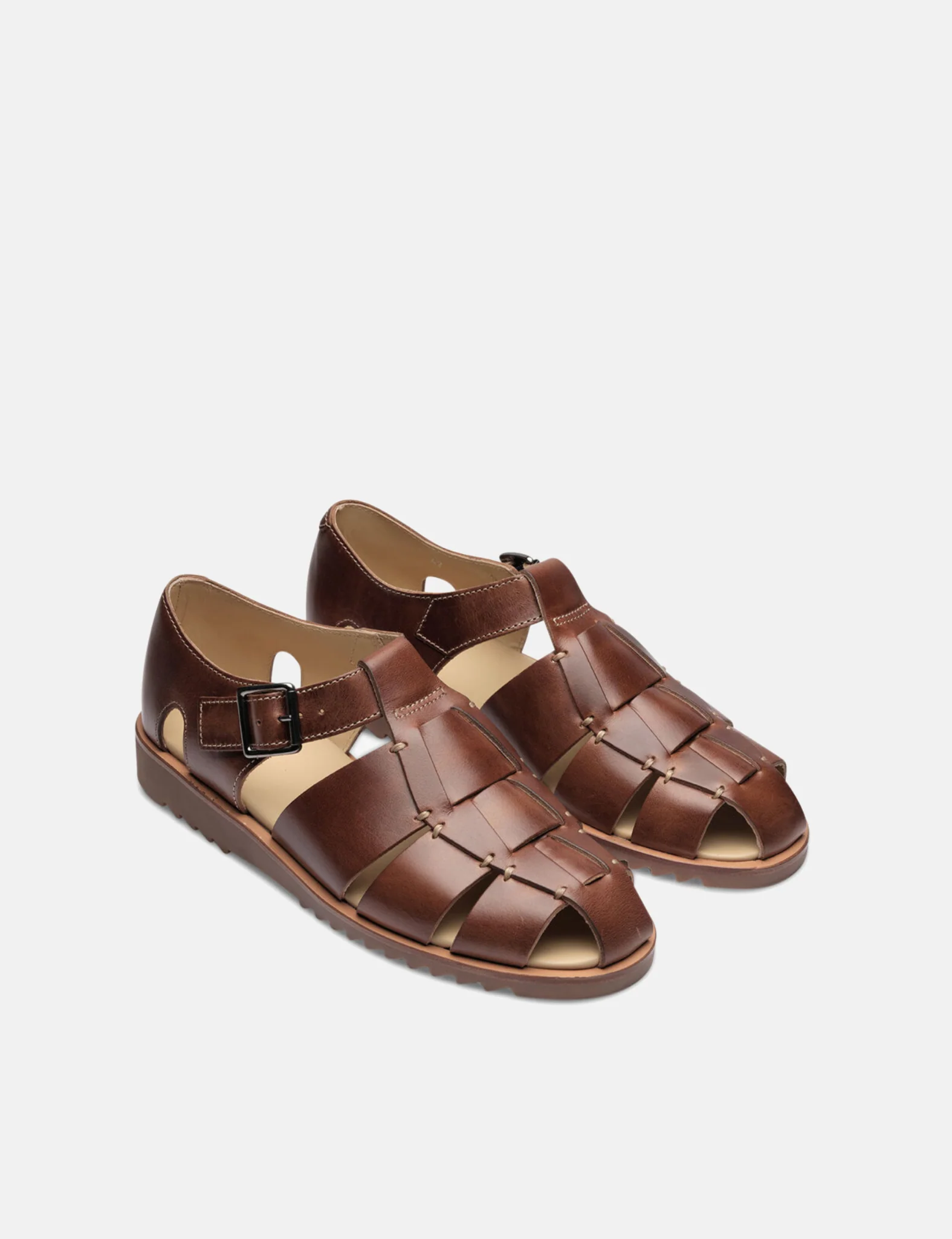 Paraboot Pacific Sandals (Leather) - Marron America Brown - Image 2