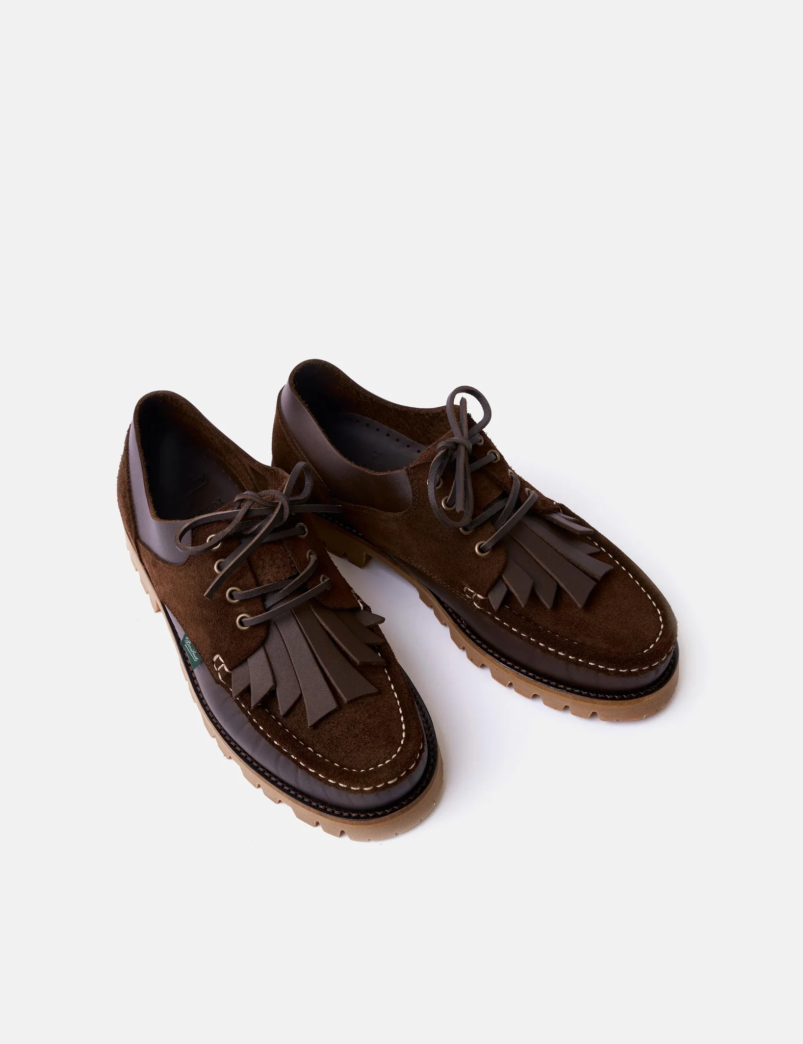 Paraboot x Universal Works Thiers Shoes - Lisse Cafe Brown - Image 2