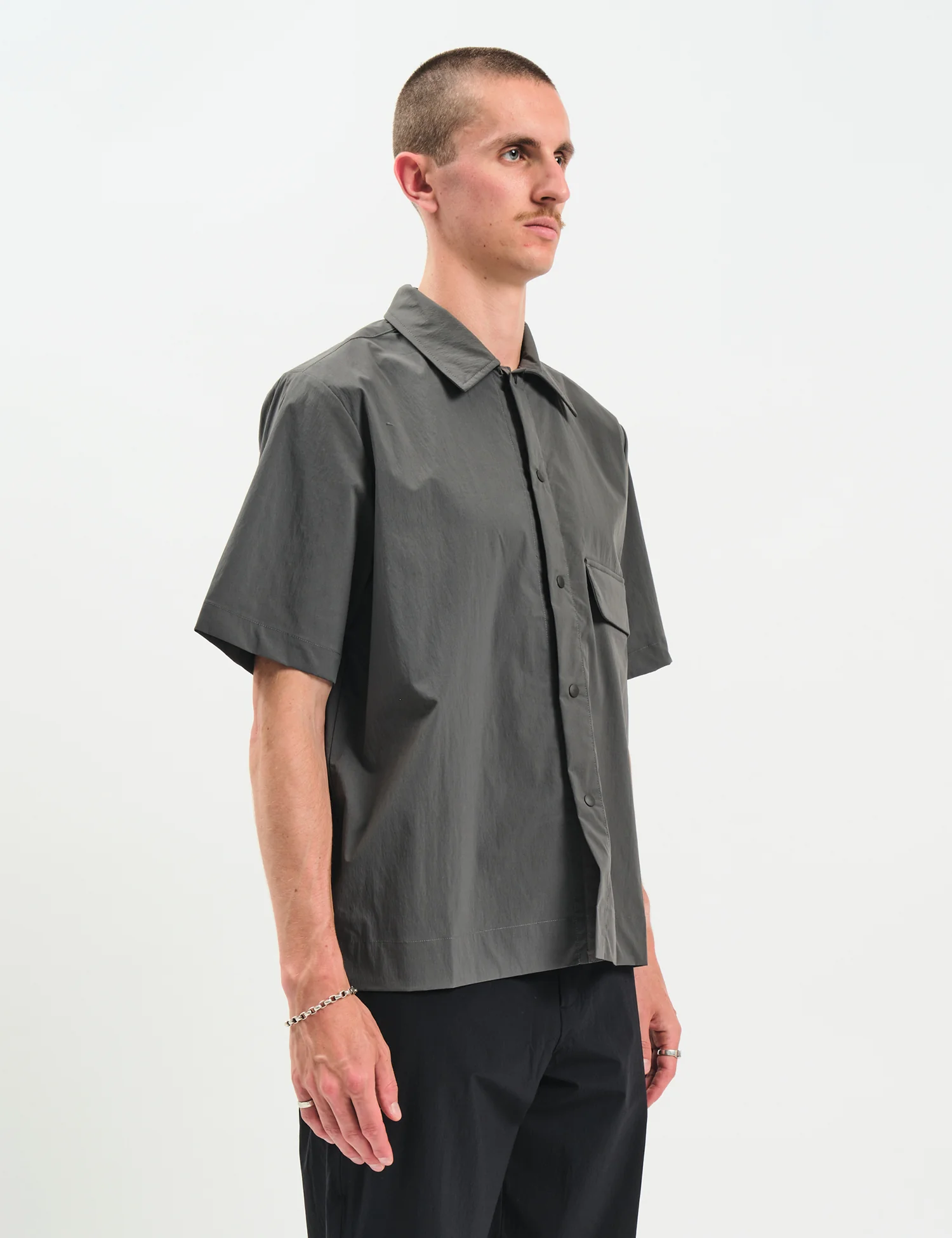 Pas Normal Studios Off-Race Light Tech Shirt - Dark Grey - Image 4