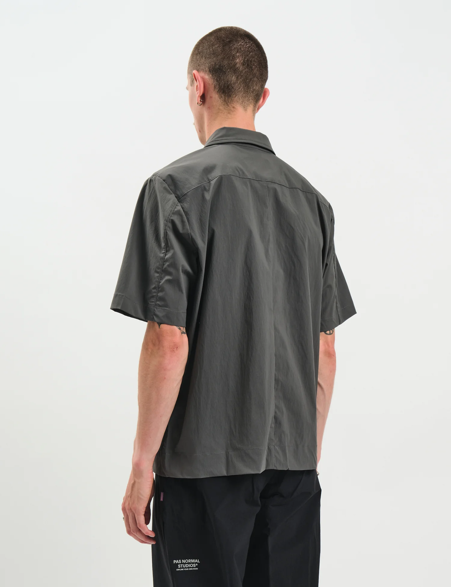 Pas Normal Studios Off-Race Light Tech Shirt - Dark Grey - Image 5