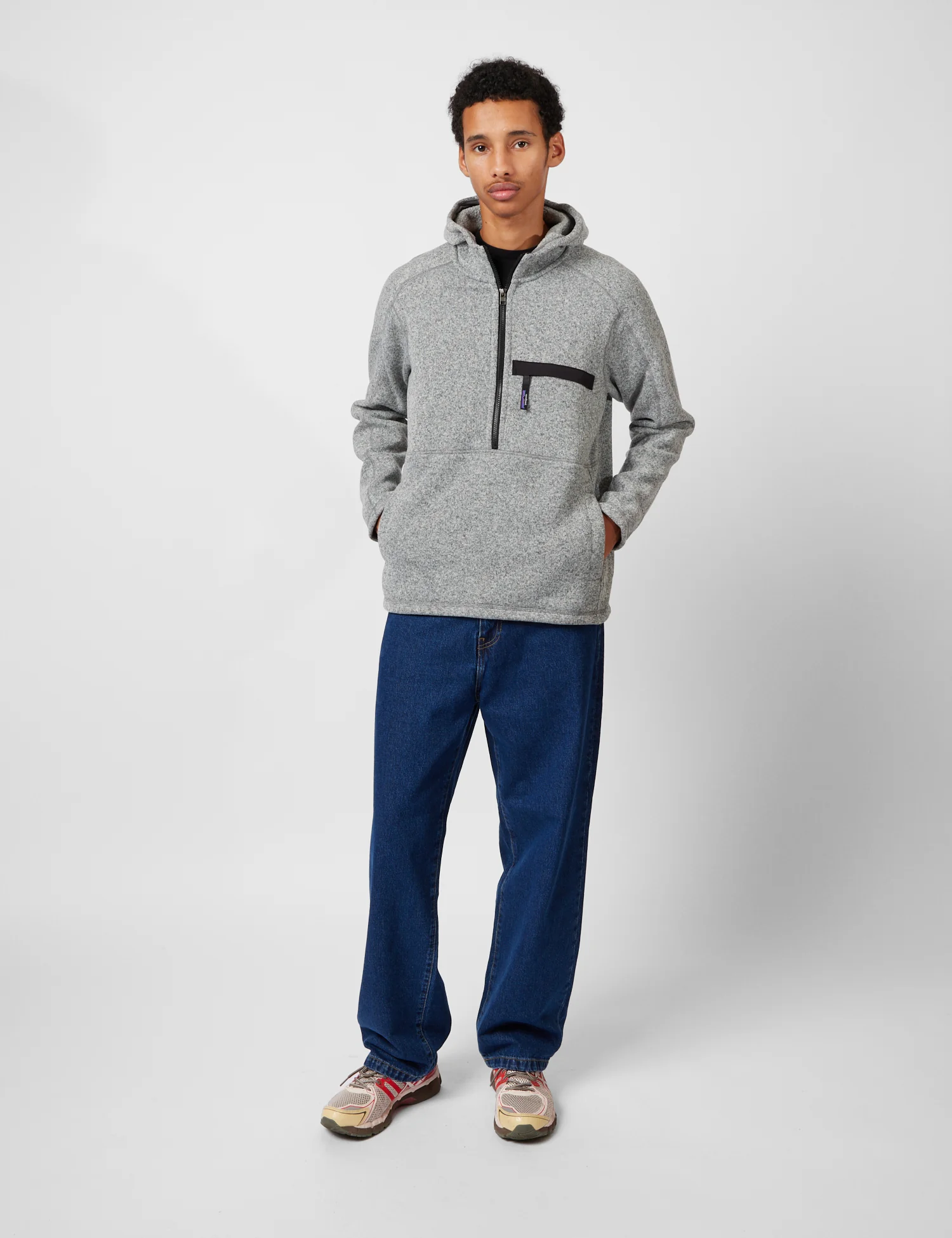 Patagonia Better Sweater 1/2 Zip Fleece Pullover - Stonewash Grey - Image 3