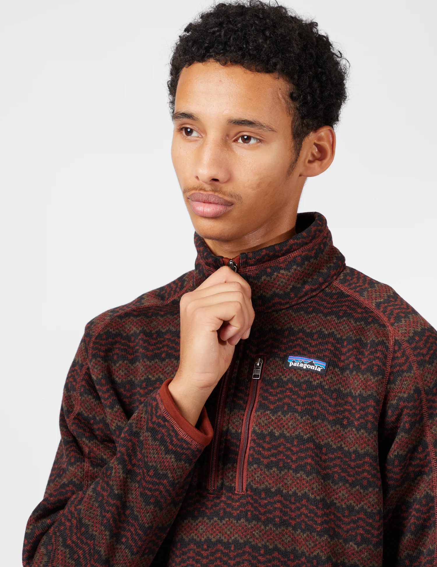 Patagonia Better Sweater 1/4 Zip Fleece (Woven Together) - Dried Vanilla - Image 2