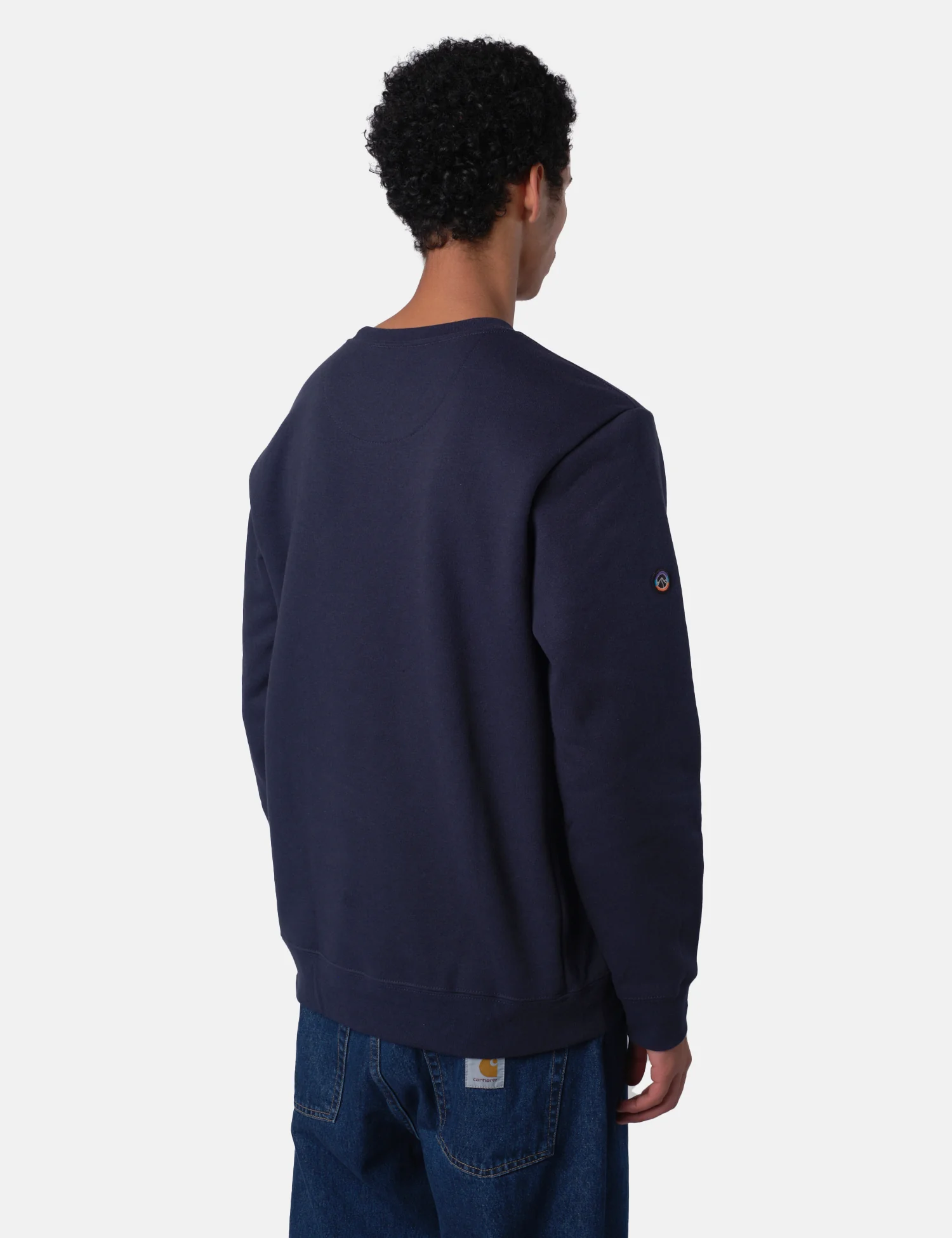 Patagonia Fitz Roy Icon Uprisal Crew Sweatshirt - New Navy Blue - Image 4