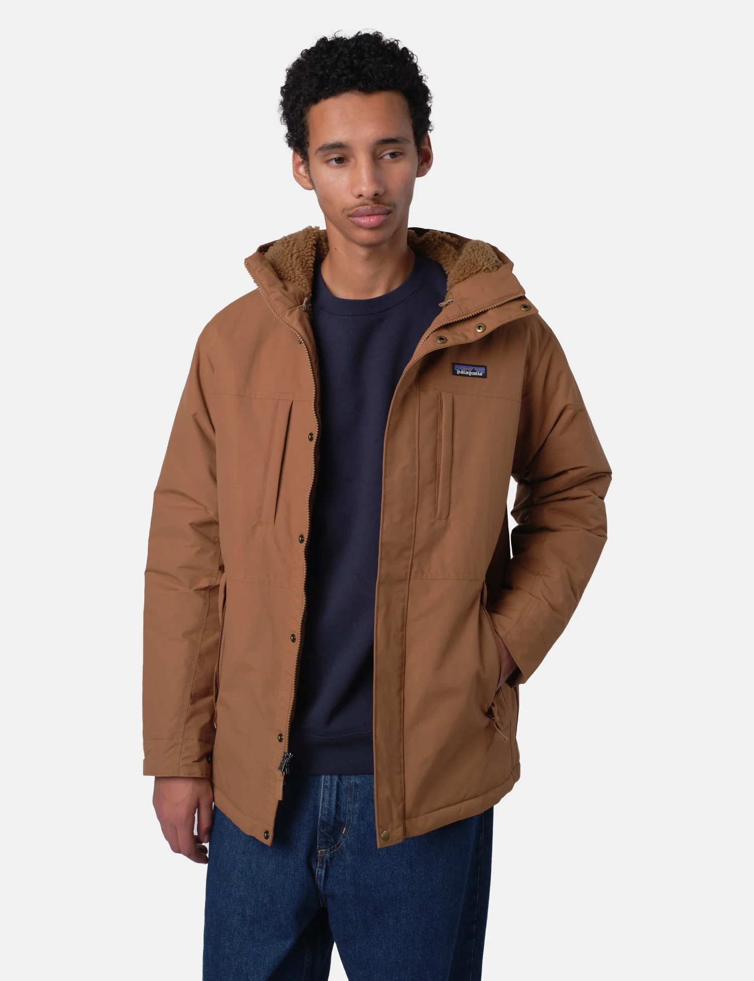 Patagonia Isthmus Parka Jacket - Deer Brown - Image 4