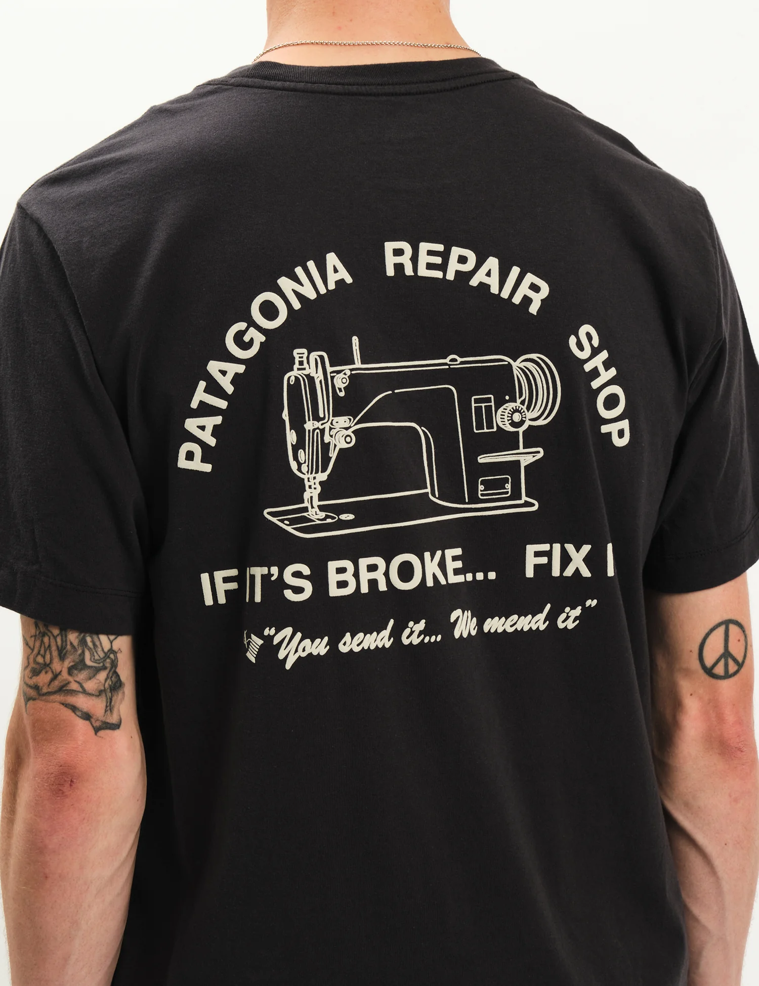 Patagonia Repair Shop T-Shirt - Ink Black - Image 2