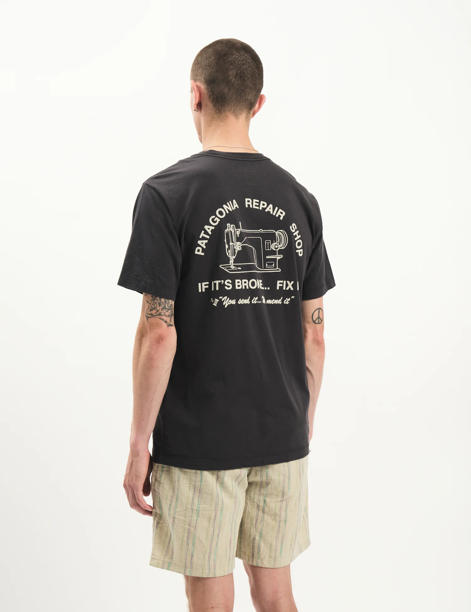 Patagonia Repair Shop T-Shirt - Ink Black - Image 7