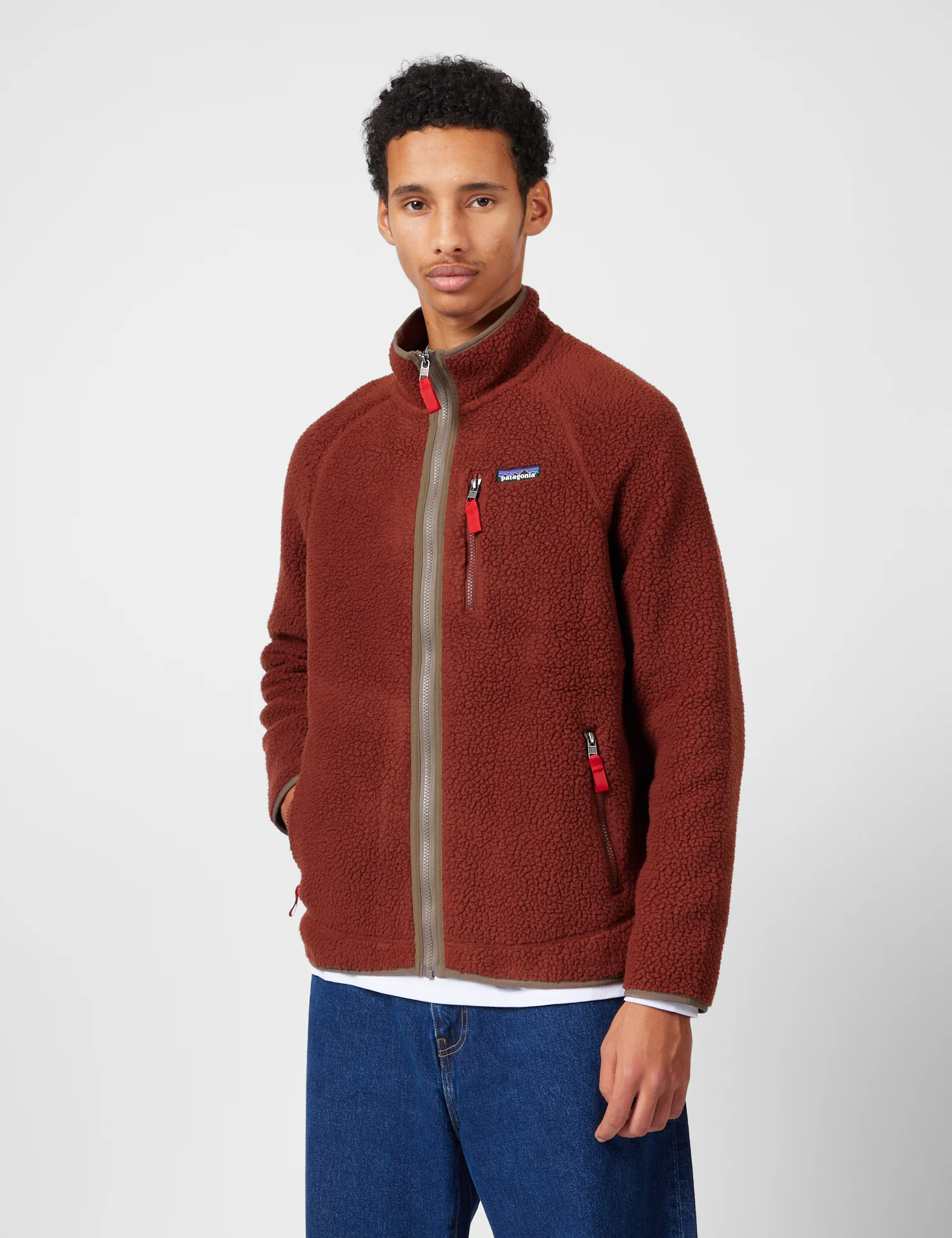 Patagonia Retro Pile Fleece Jacket - Dried Vanilla - Image 3