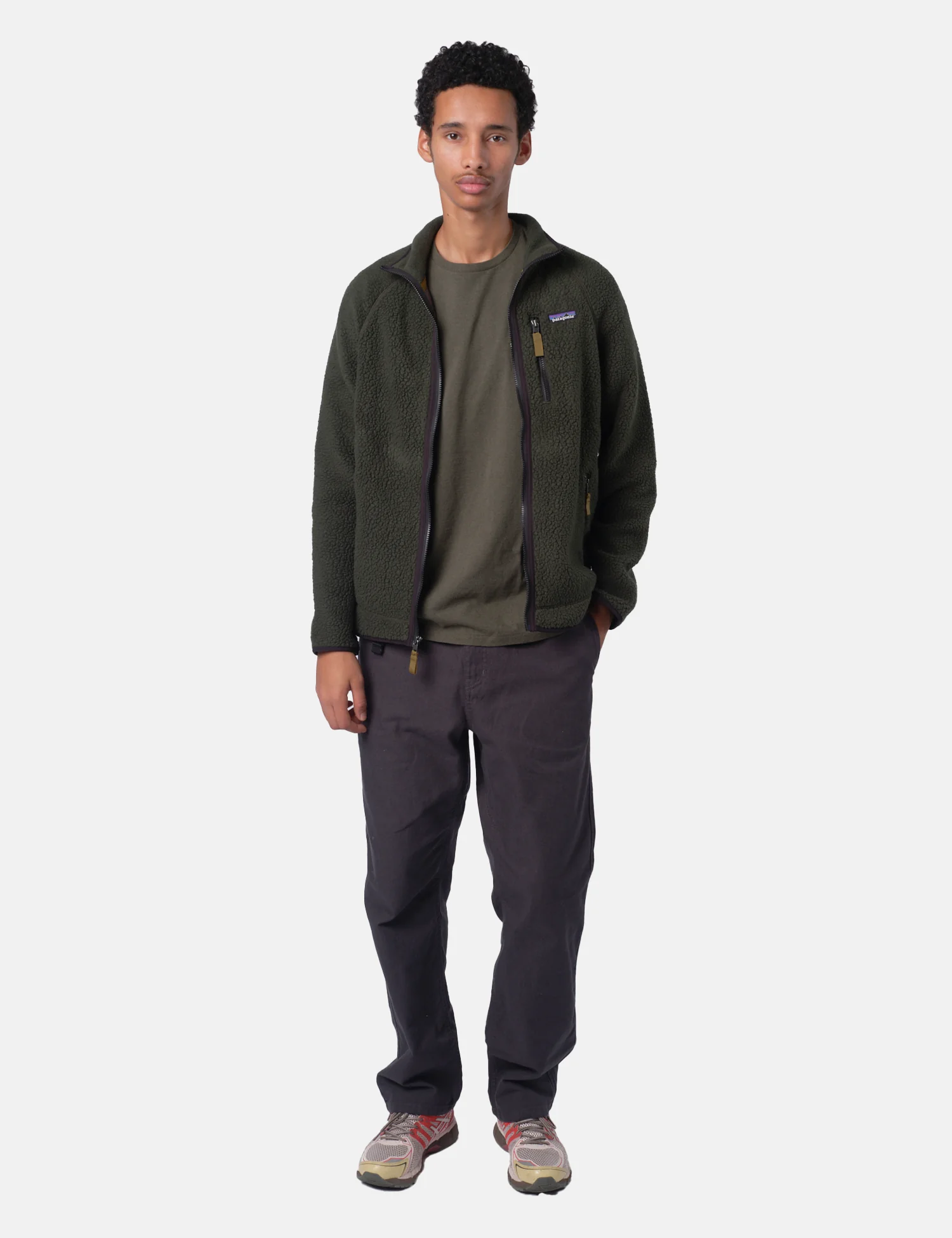 Patagonia Retro Pile Fleece Jacket - Old Growth Green - Image 3