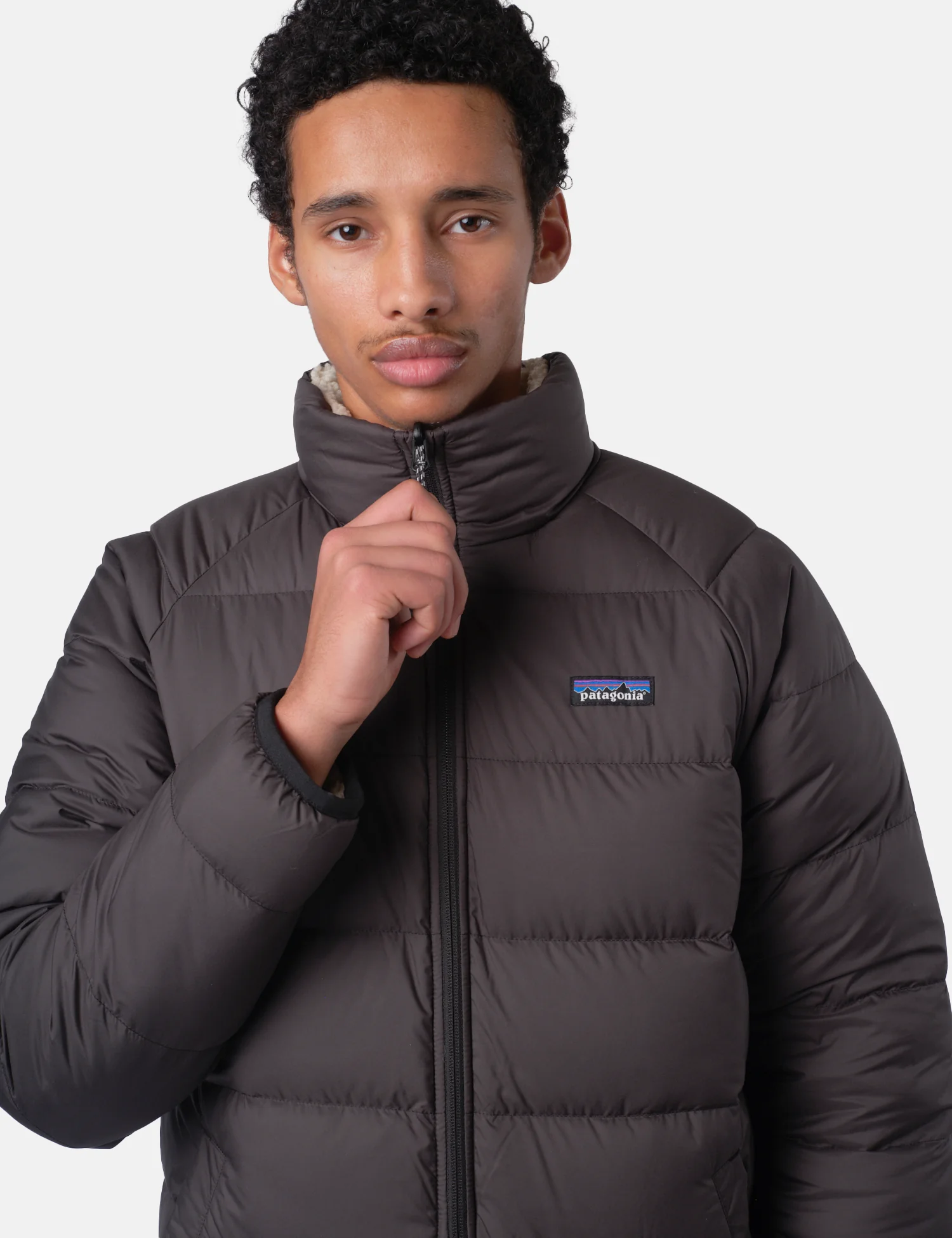 Patagonia Reversible Silent Down Jacket - Black - Image 3