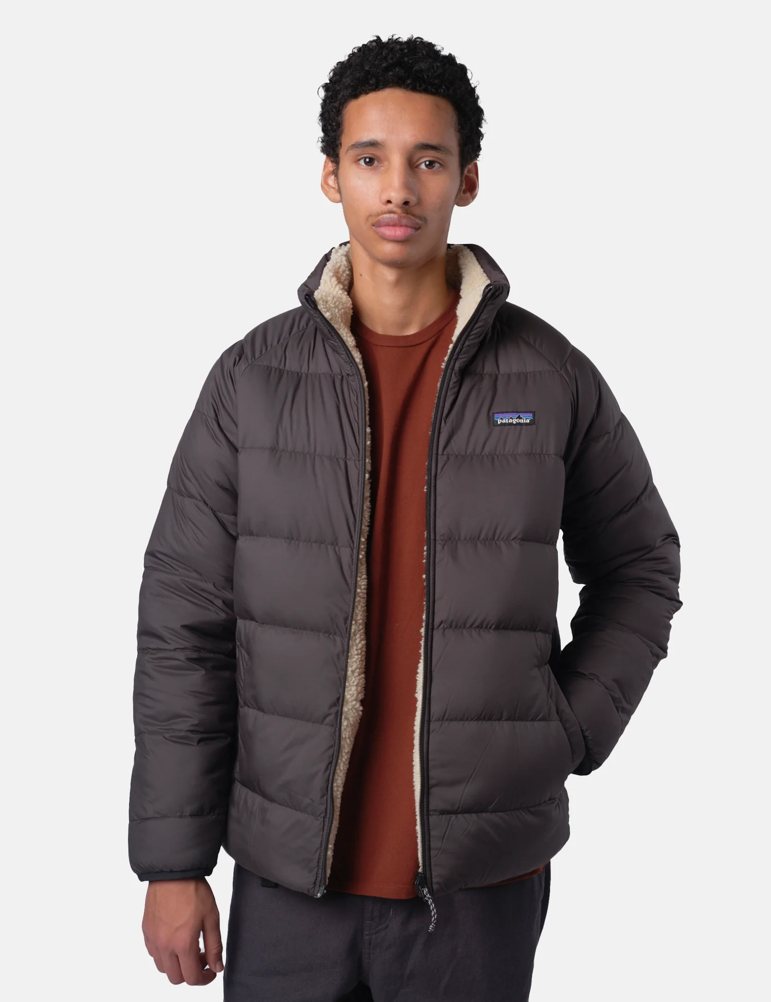 Patagonia Reversible Silent Down Jacket - Black - Image 5