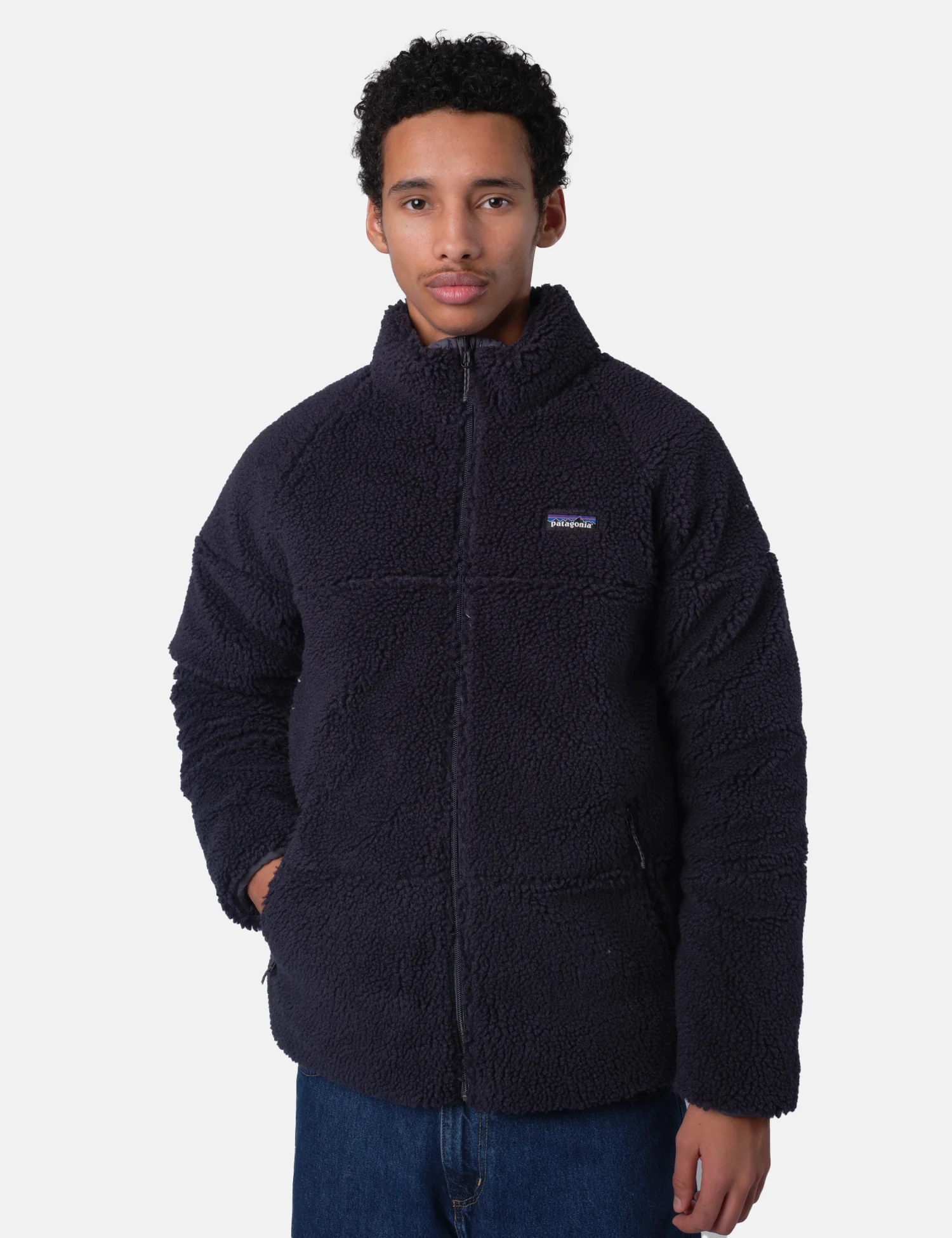 Patagonia Reversible Silent Down Jacket - Smolder Blue - Image 2