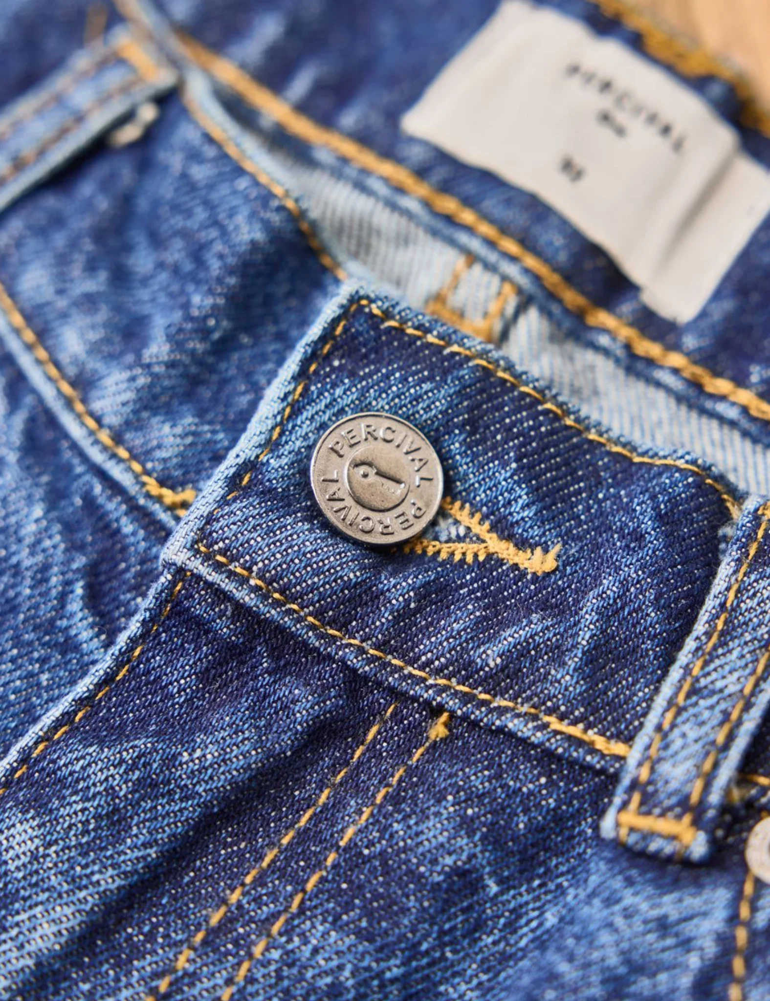 Percival Denim Jeans (Straight Leg) - Mid-Wash Blue - Image 4