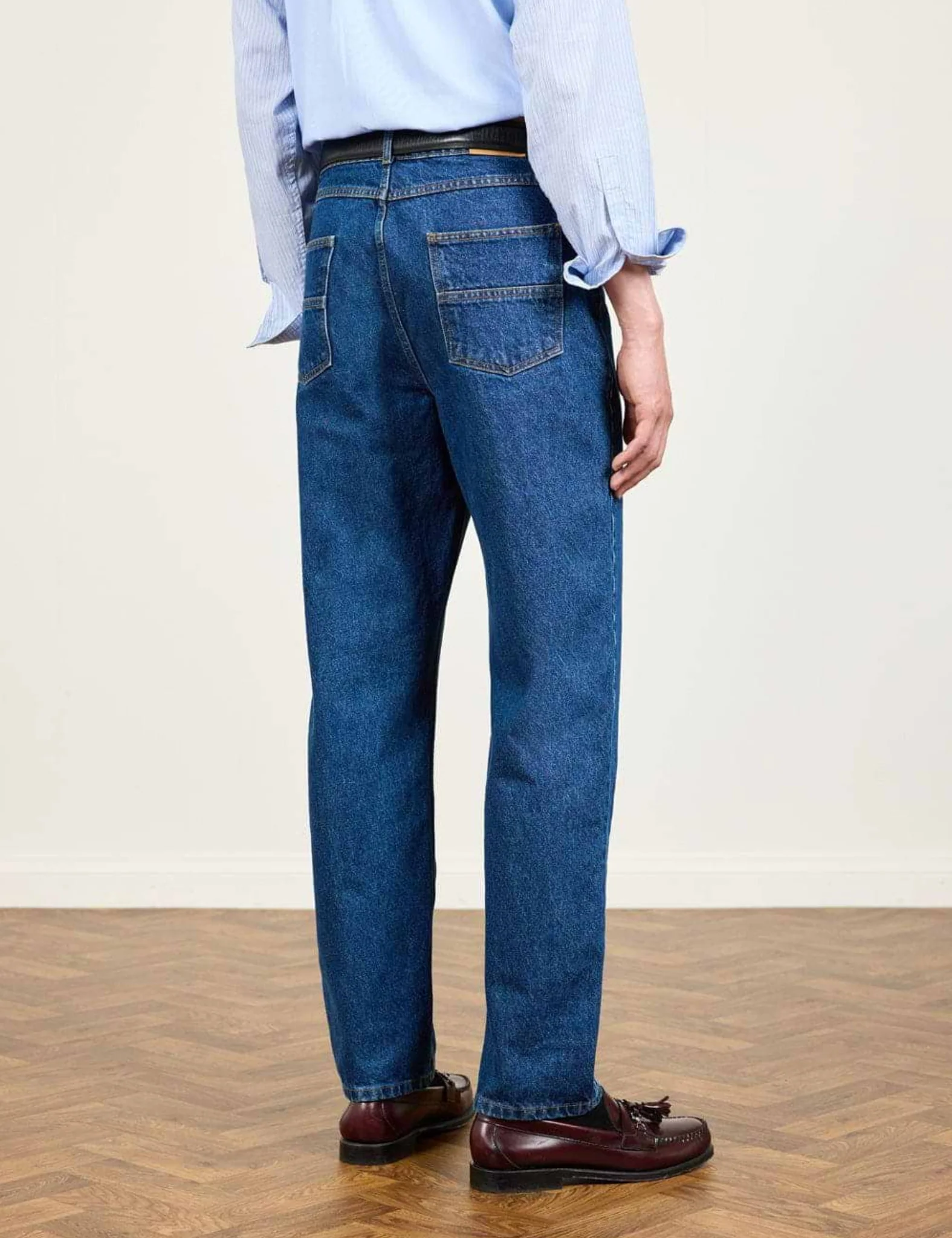 Percival Denim Jeans (Straight Leg) - Mid-Wash Blue - Image 5