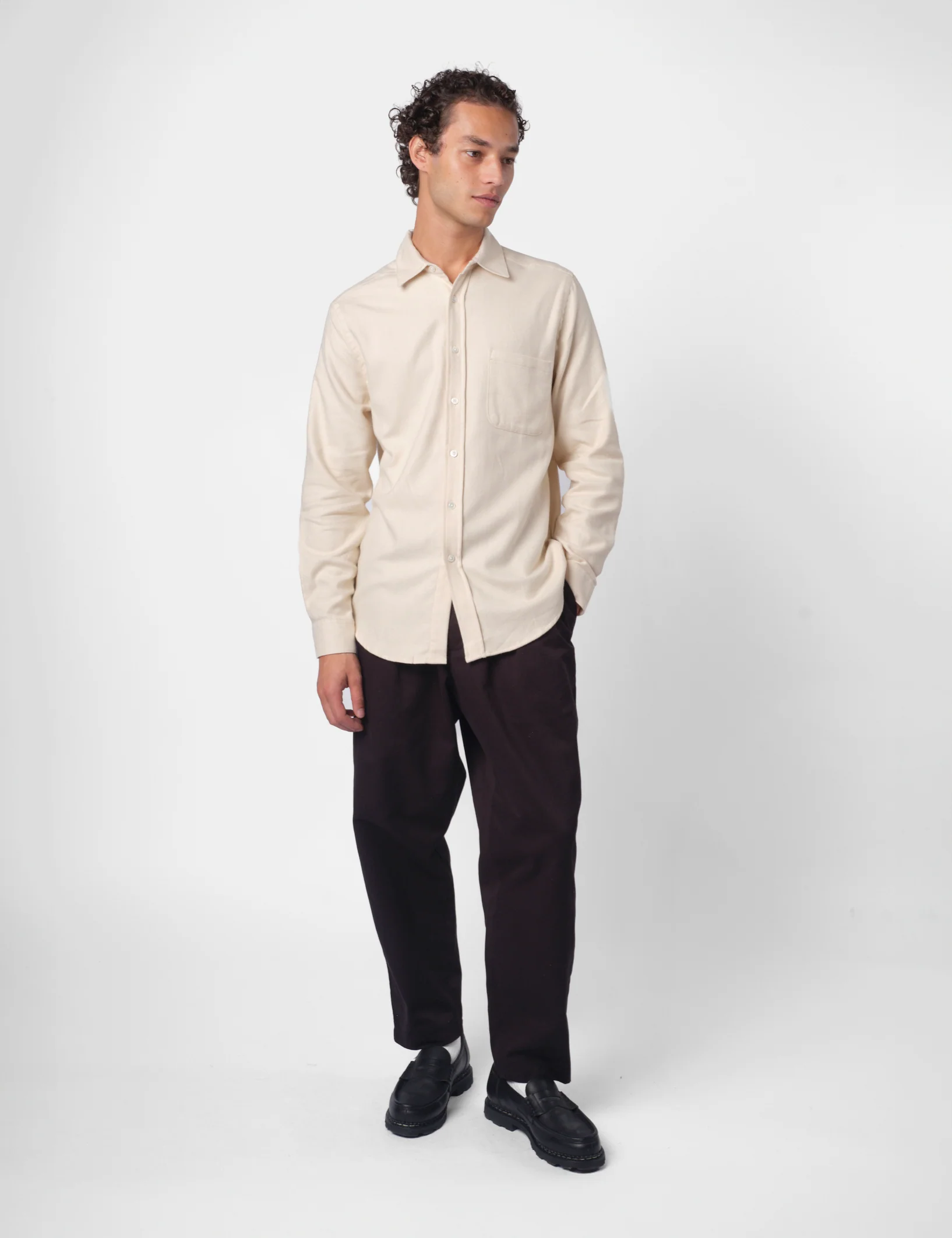 Portuguese Flannel Teca 2.0 Shirt - Ecru - Image 3