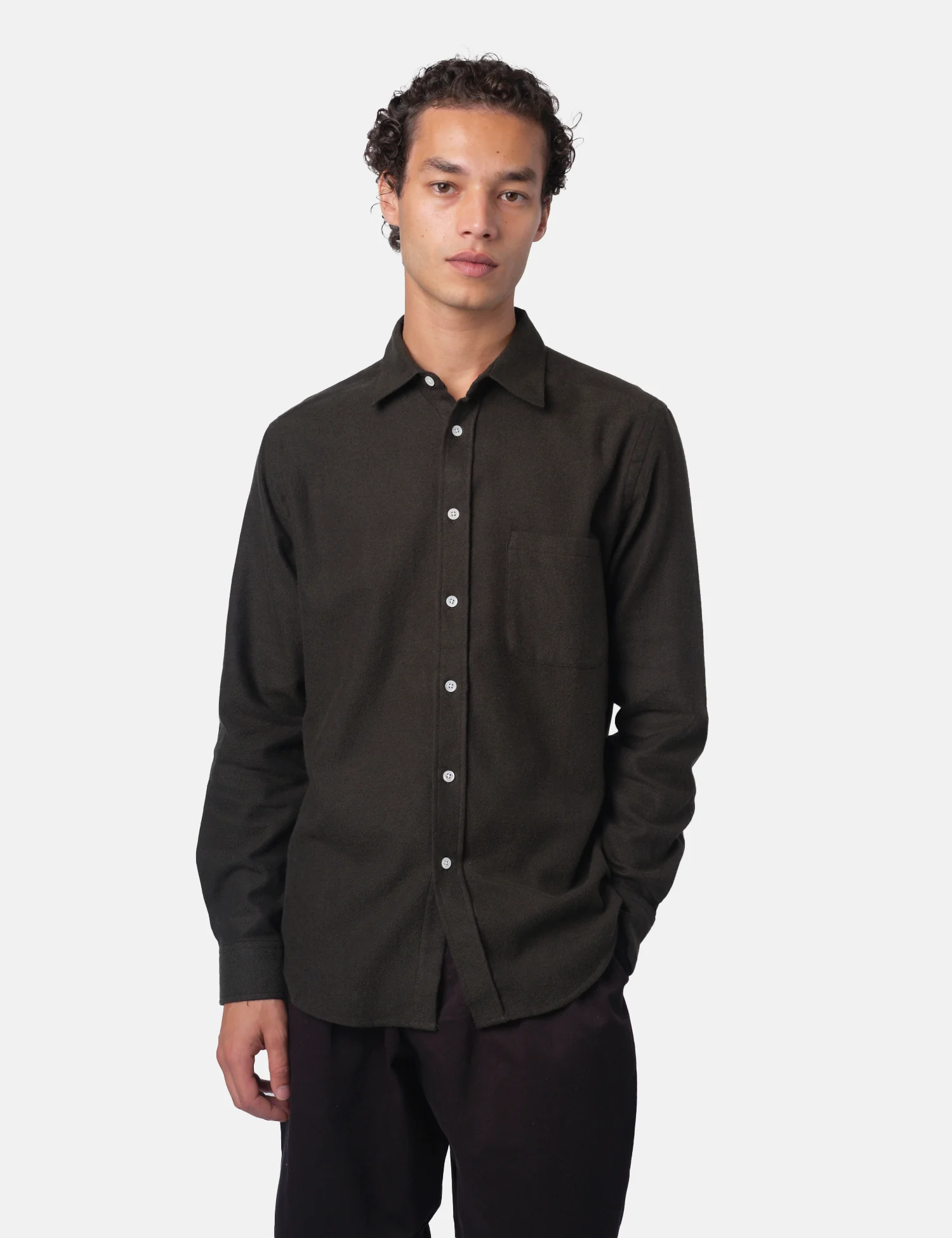 Portuguese Flannel Teca 2.0 Shirt - Forest Green - Image 5