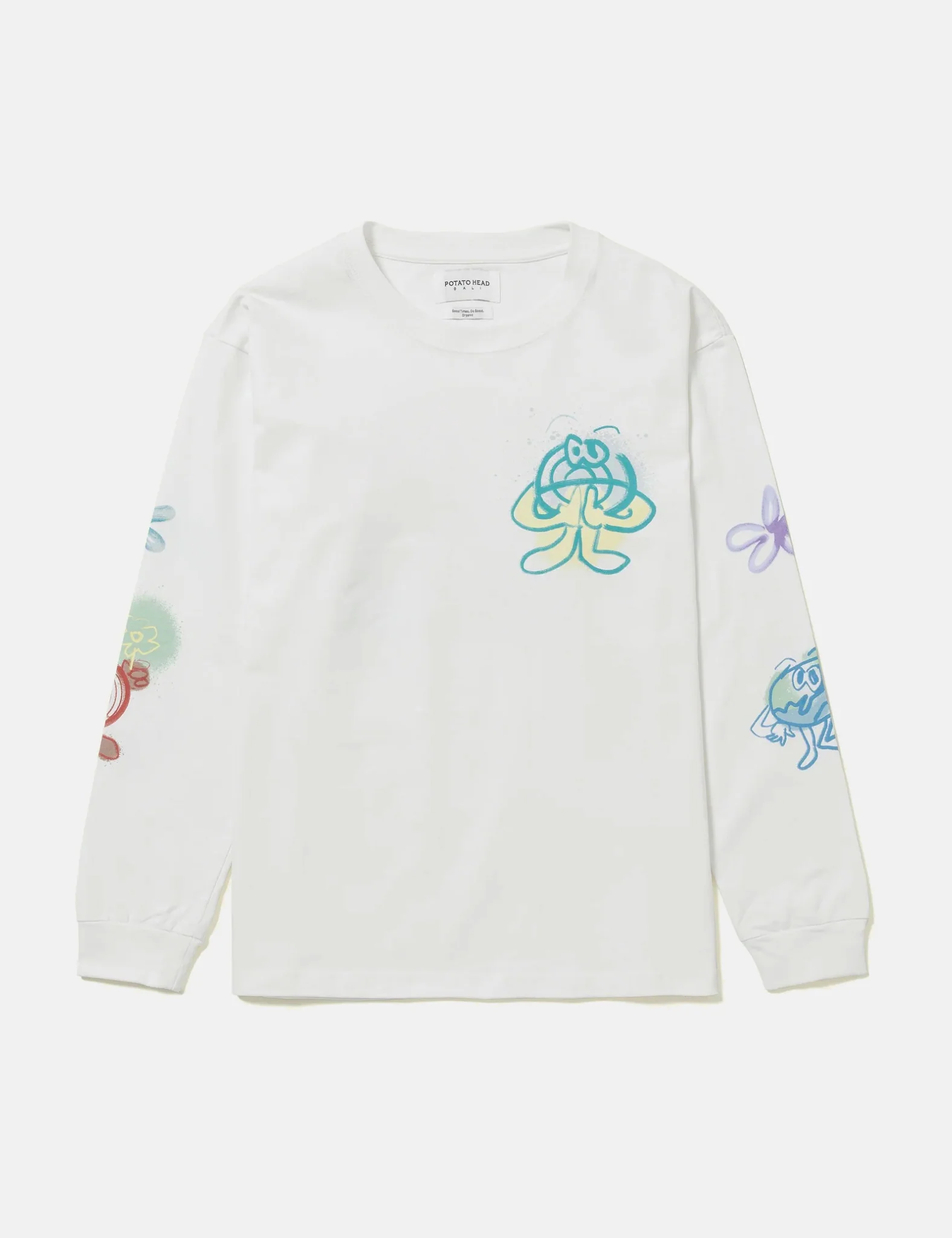 Potato Head Eco Friends-Bli Made Long Sleeve T-Shirt - Off White