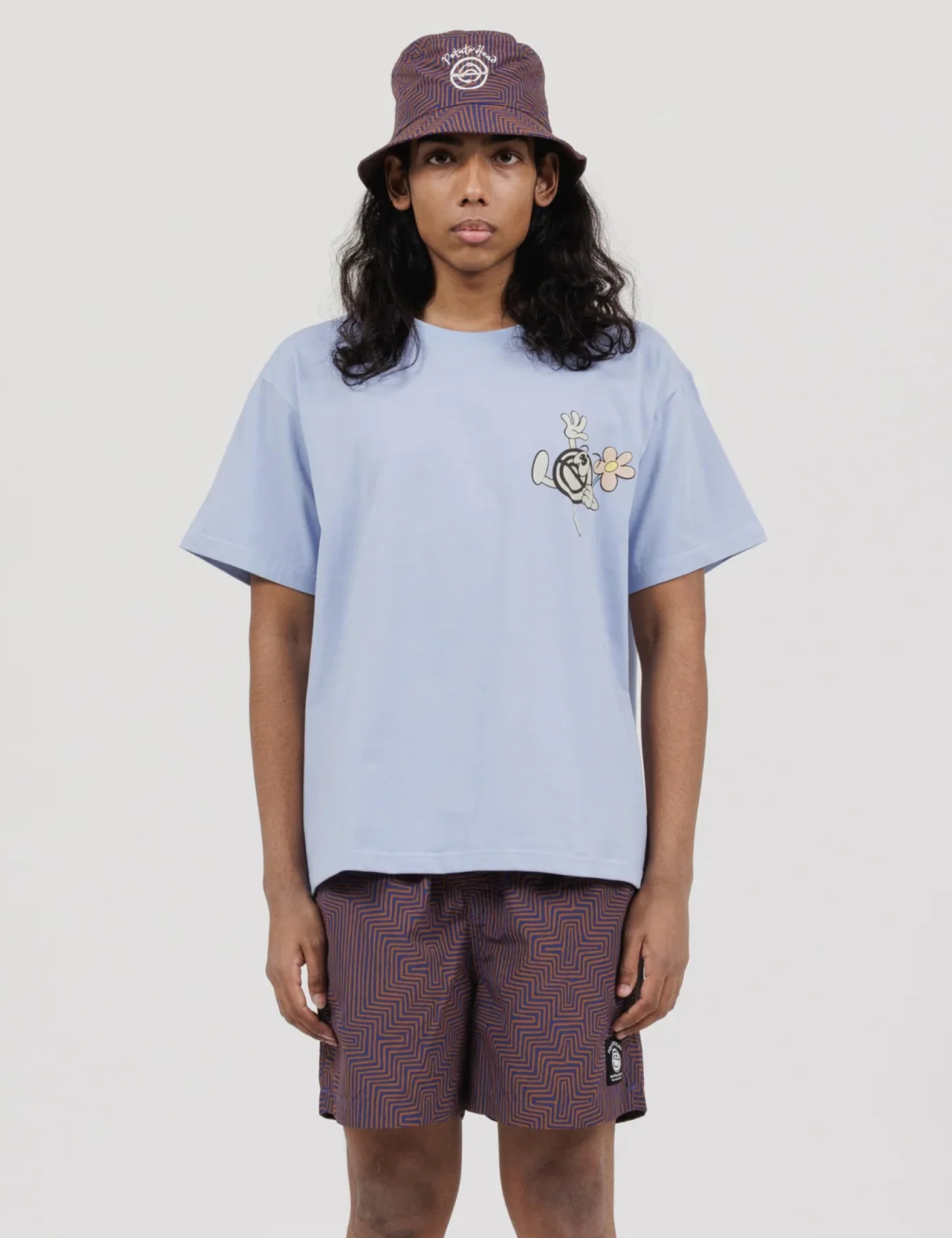 Potato Head Eco Friends-Bli Made T-Shirt - Watery Blue - Image 4
