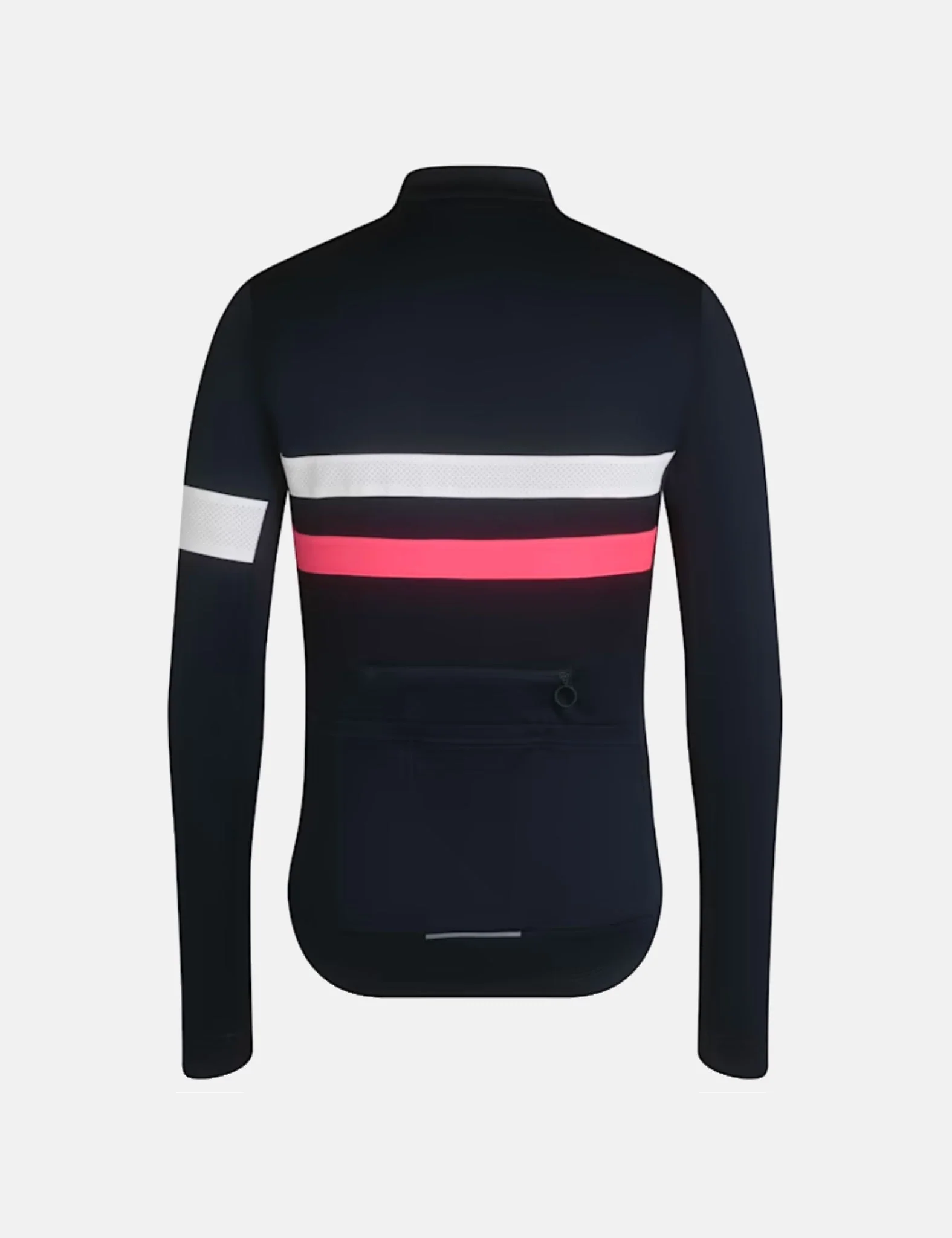 Rapha Men's Brevet Long Sleeve Jersey - Dark Navy/High-Vis Pink/White - Image 9