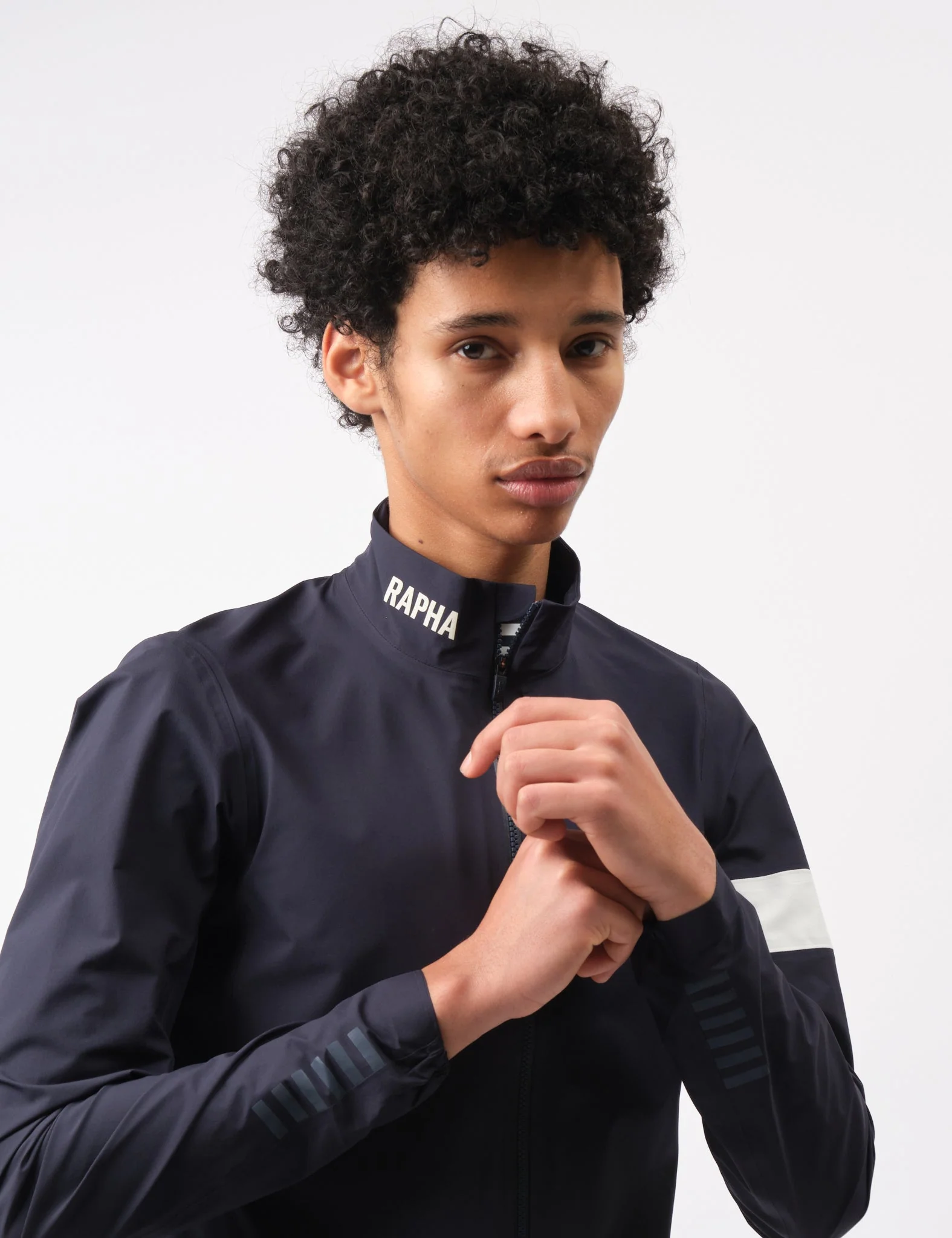 Rapha Men's Pro Team GORE-TEX Rain Jacket - Dark Navy Blue/White - Image 4