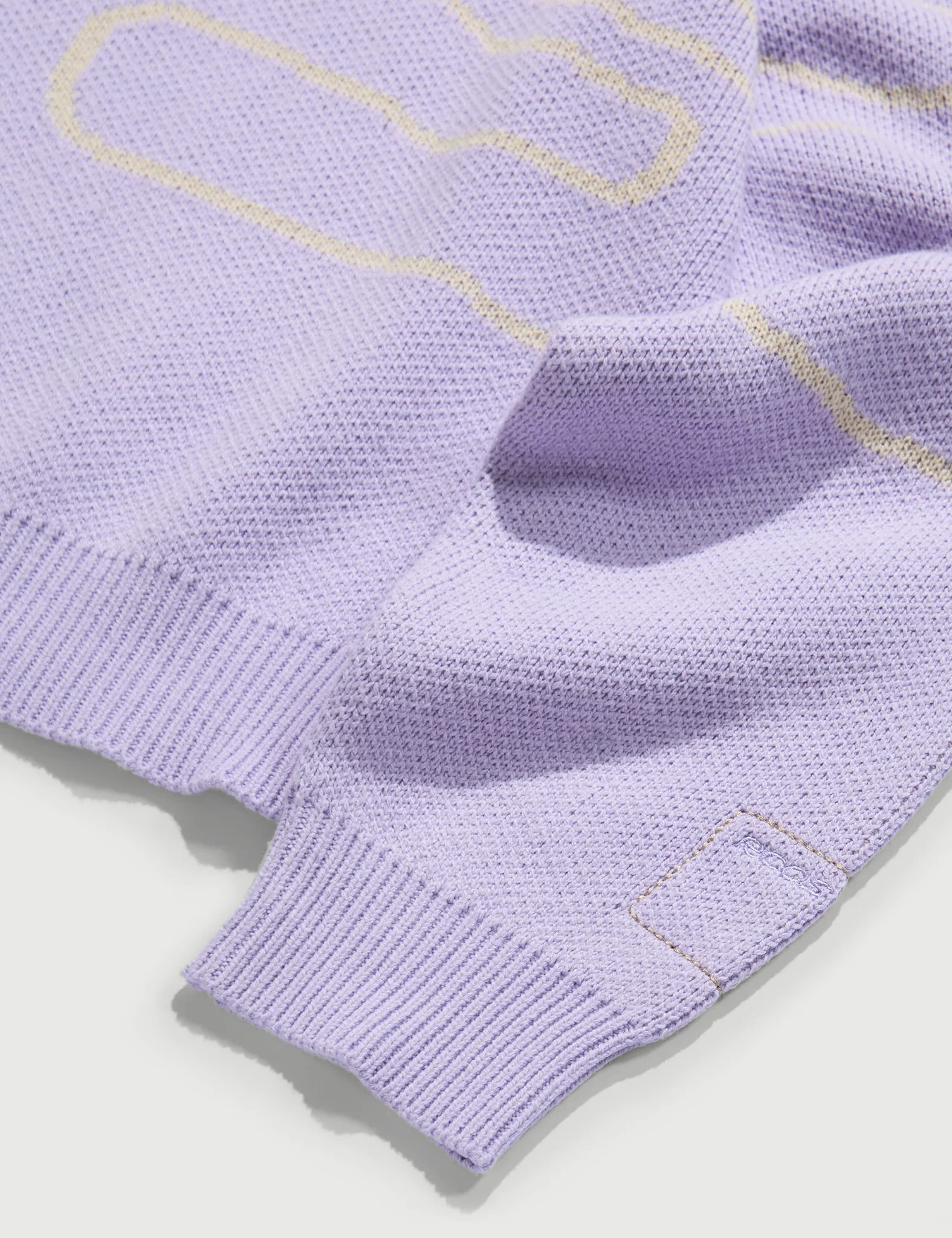 RCOS Stack Logo Knit Sweater -  Lavender/Stone - Image 4