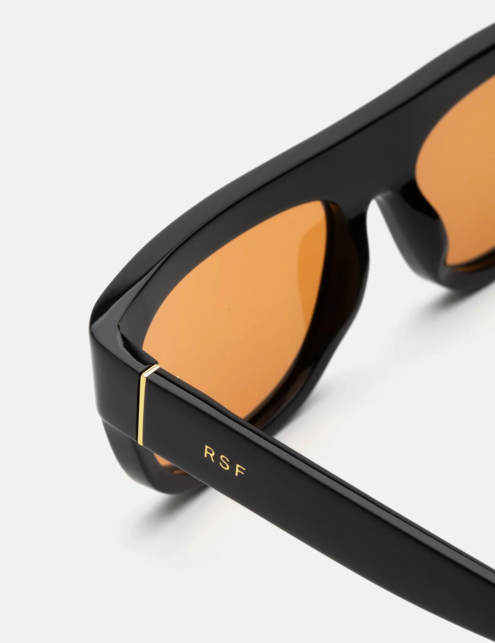 RetroSuperFuture Serioso Refined Sunglasses - Black/Orange - Image 3