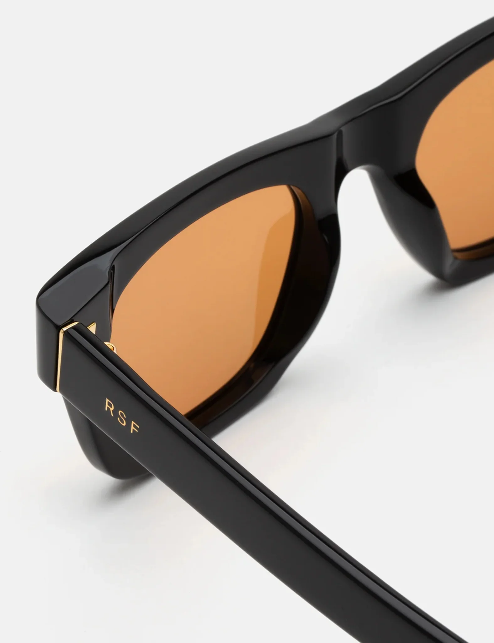 RetroSuperFuture Sintesi Refined Sunglasses - Black/Orange - Image 3