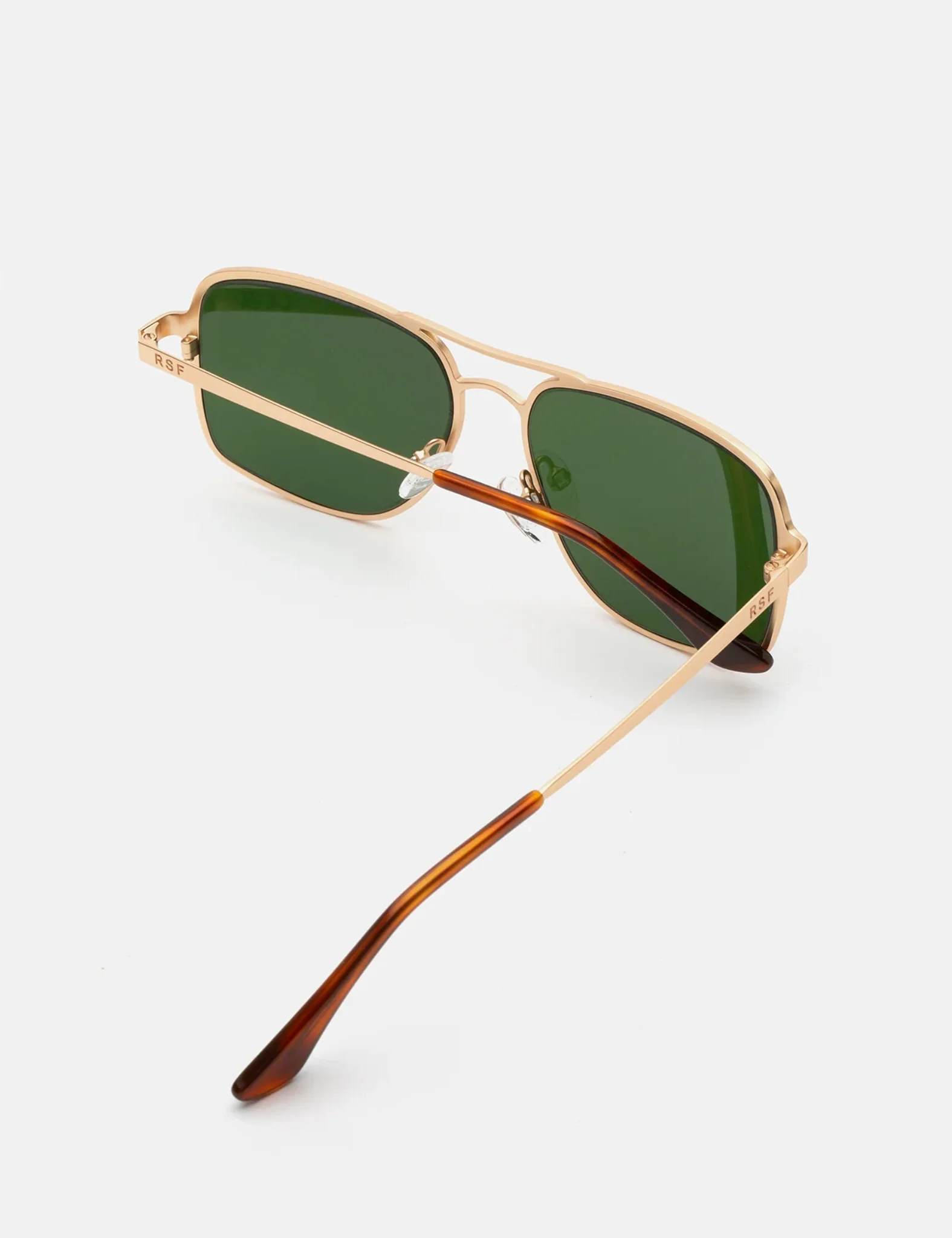 RetroSuperFuture Spliff Classiccs Sunglasses - Gold/Green - Image 3