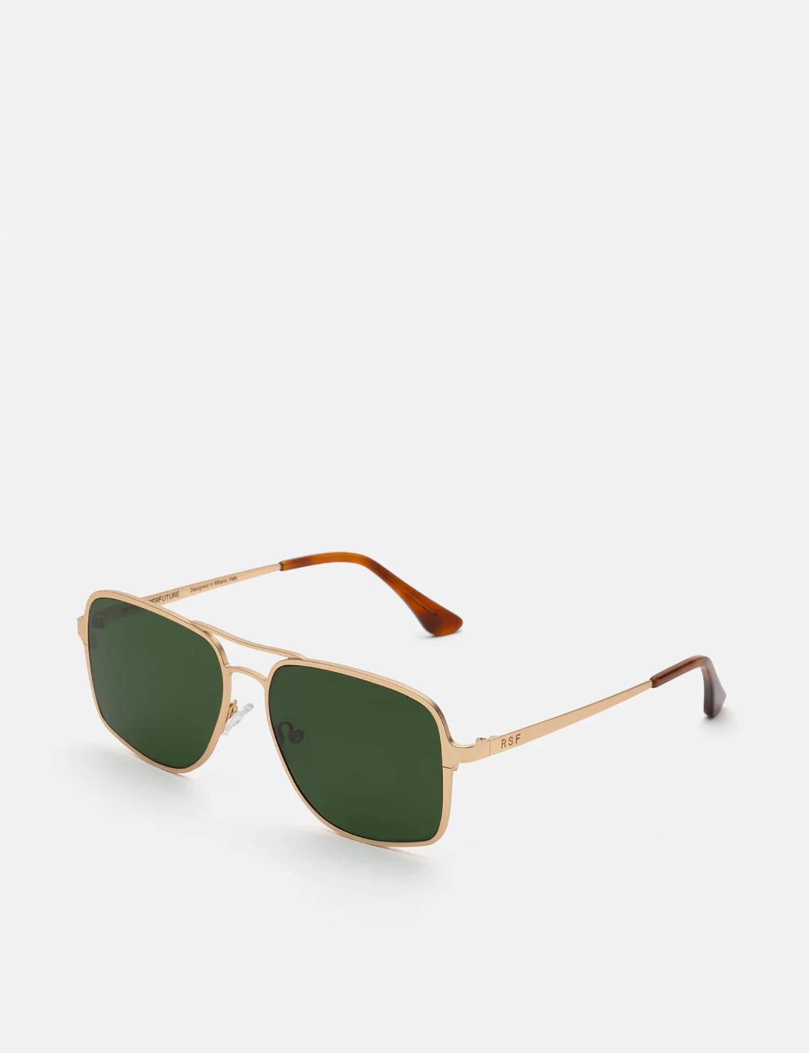 RetroSuperFuture Spliff Classiccs Sunglasses - Gold/Green - Image 4