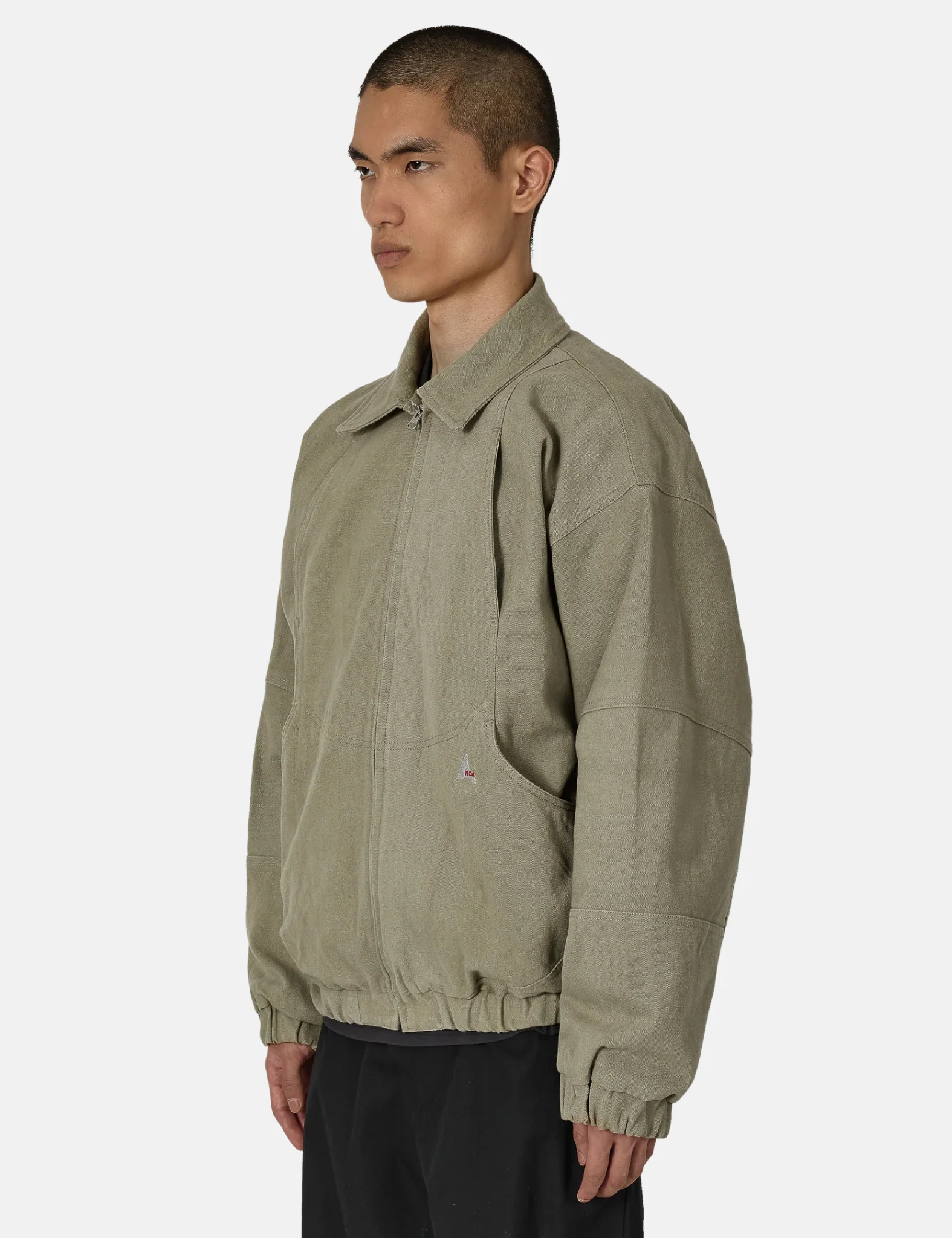 ROA Ash Canvas Jacket - Sage Green - Image 3