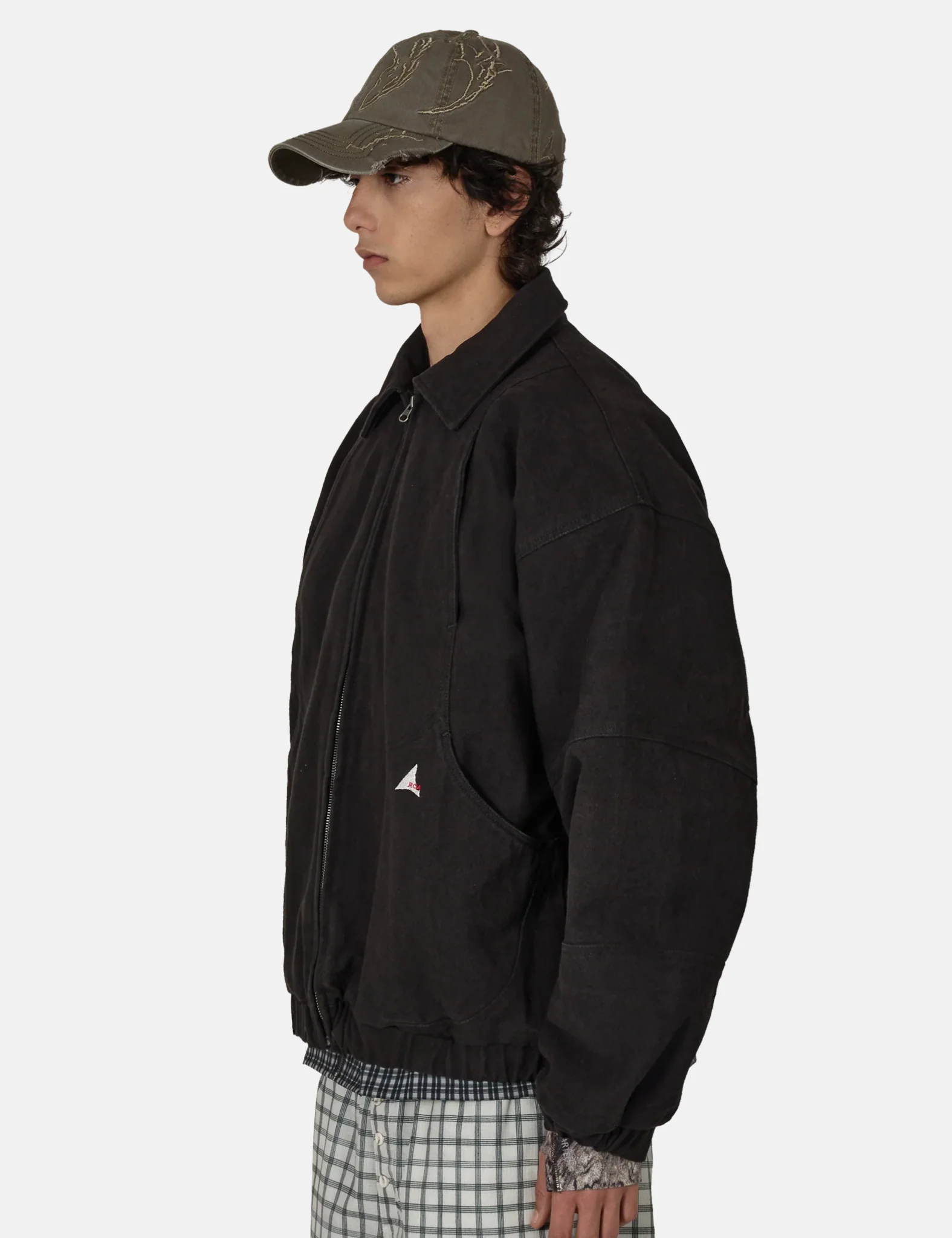 ROA Ash Canvas Jacket - Washed Black - Image 3