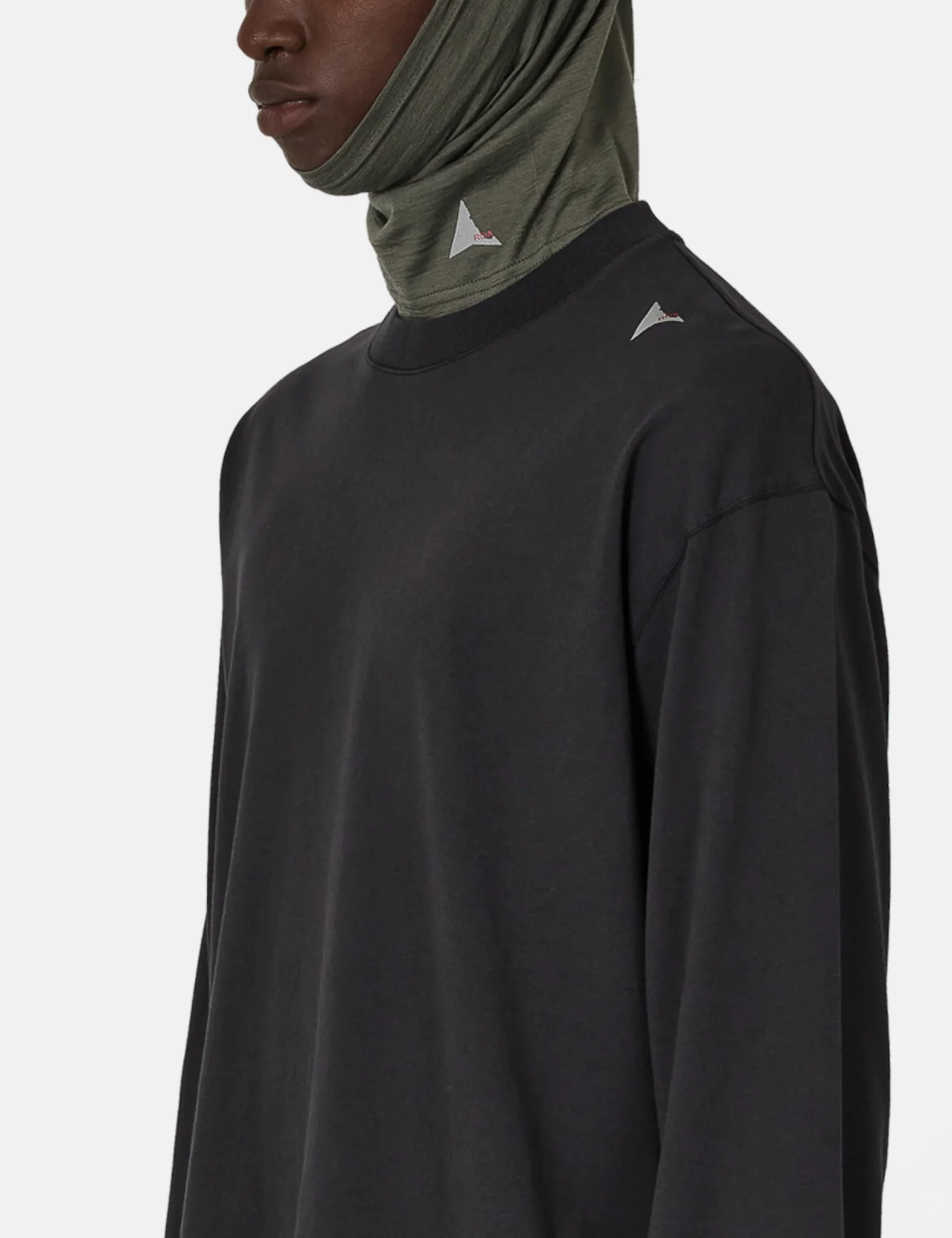 ROA Logo Long Sleeve Jersey - Washed Black - Image 2
