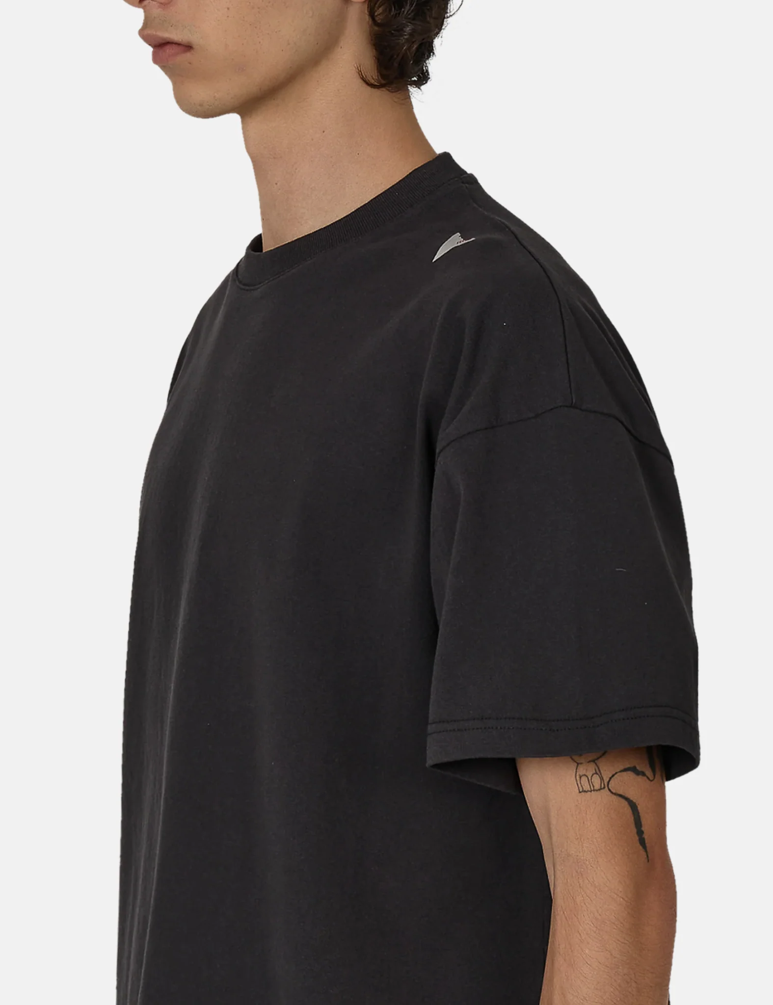 ROA Logo T Shirt - Washed Black - Image 2
