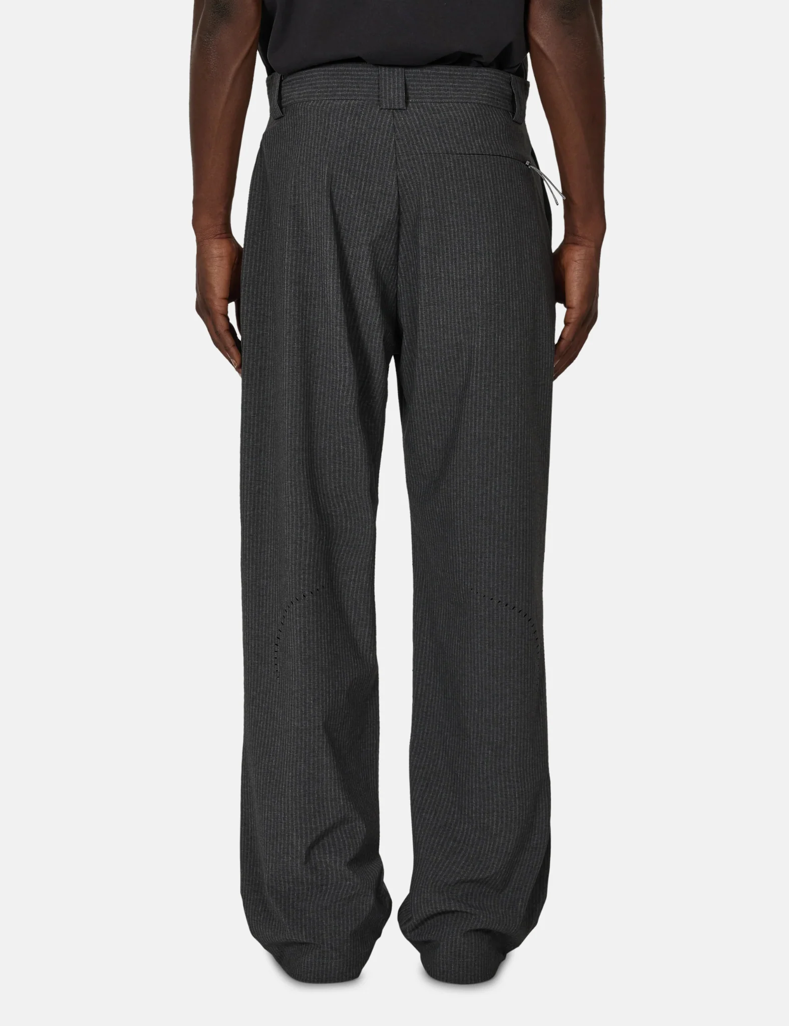 ROA Numb Pinstriped Packable Pants - Black - Image 4