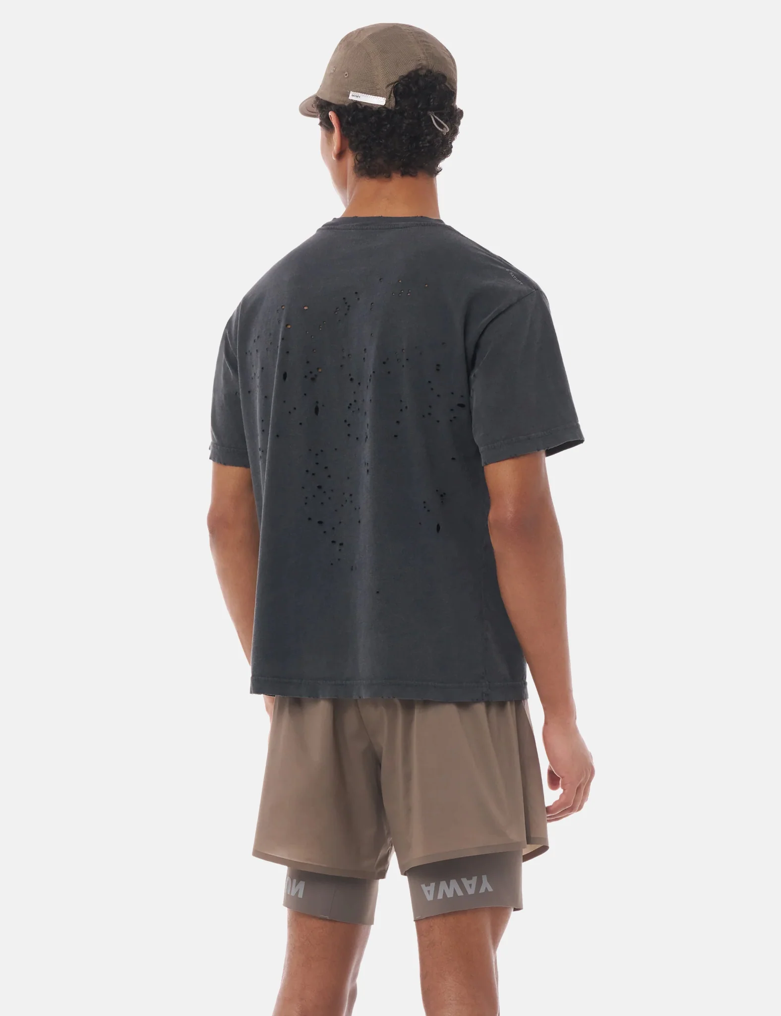 Satisfy MothTech T-Shirt (Horse) - Aged Black - Image 3