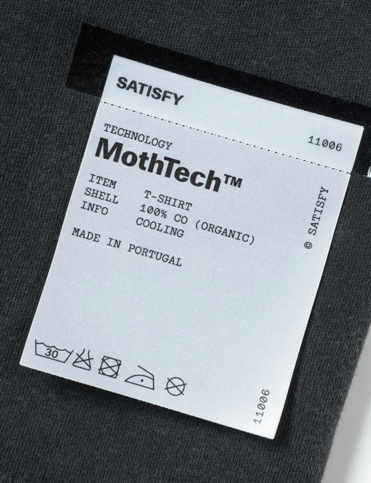 Satisfy MothTech T-Shirt (Horse) - Aged Black - Image 4