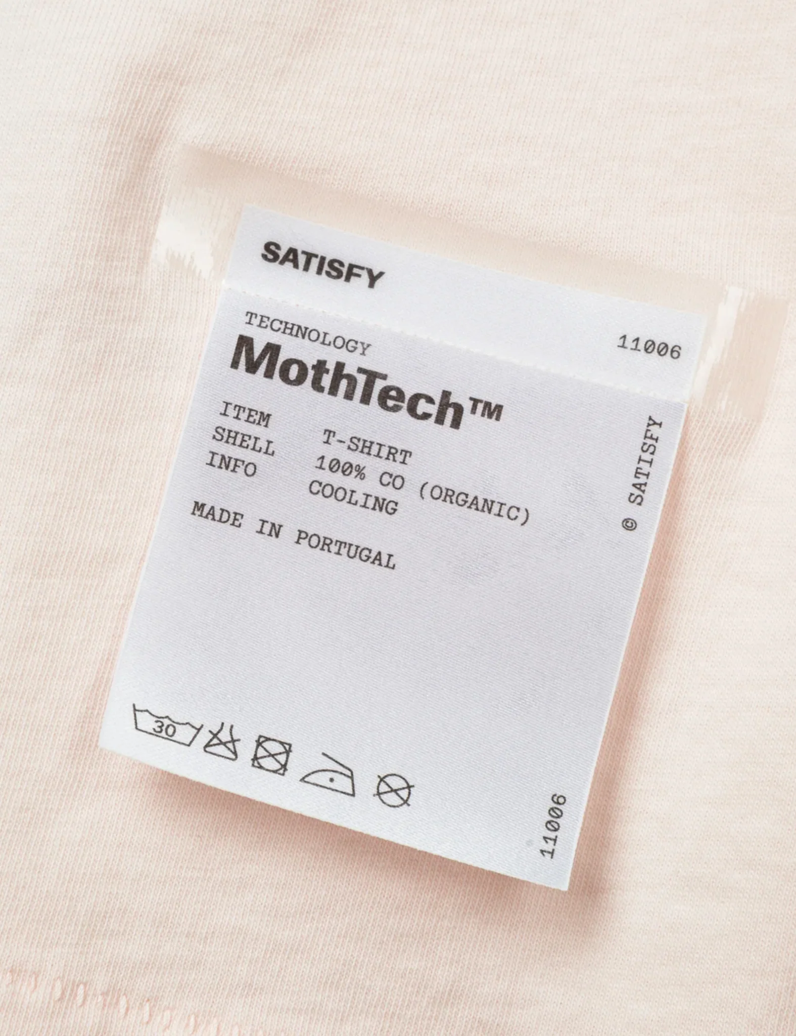 Satisfy MothTech T-Shirt - SunBleached Rosewater - Image 4