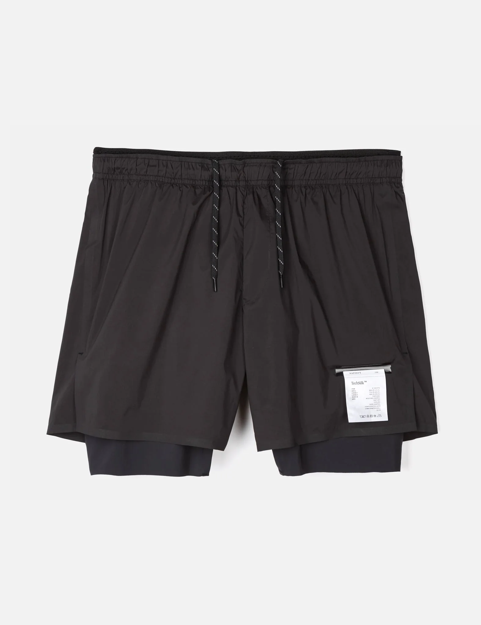 Satisfy Running TechSilk 8" Shorts - Black - Image 3