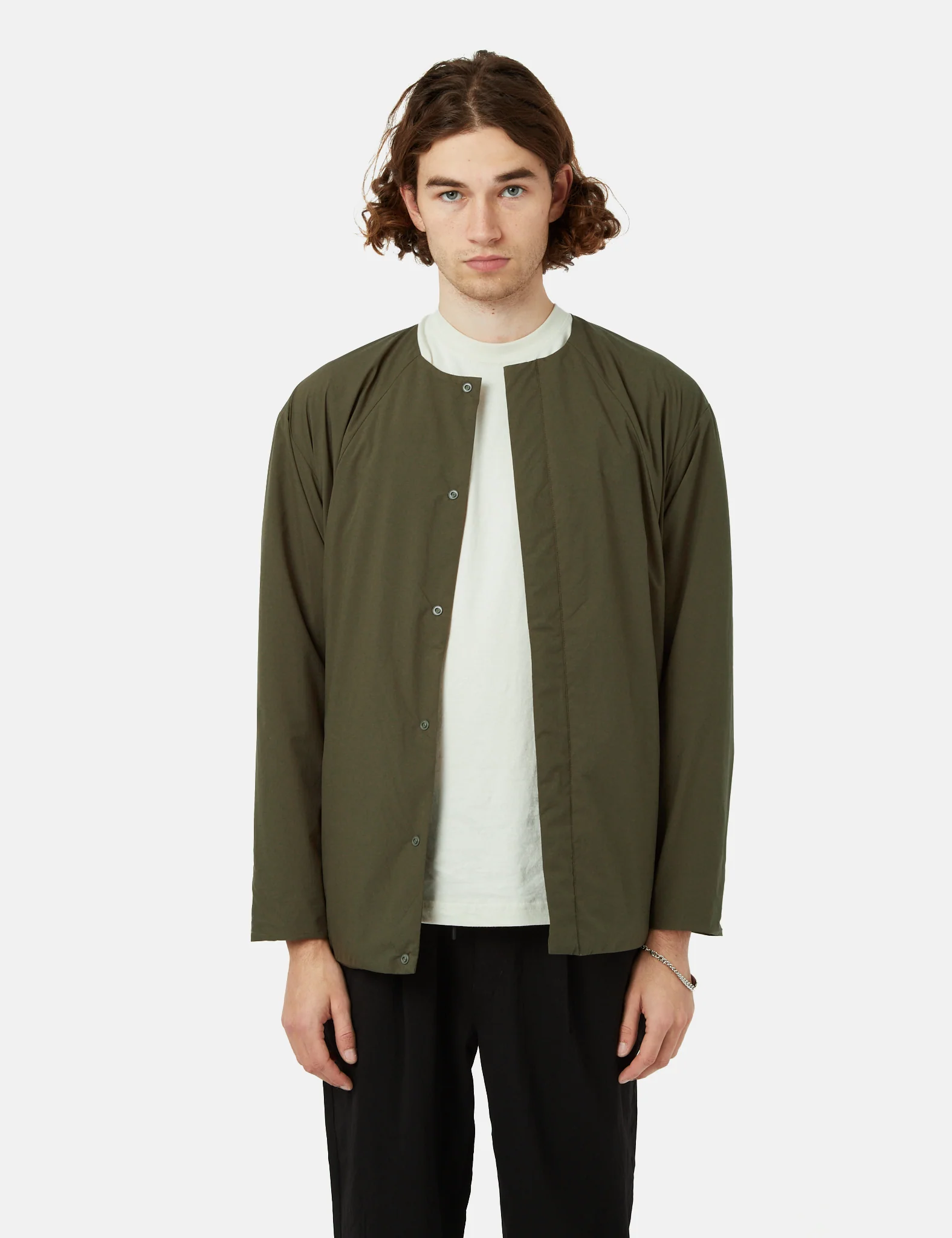 Snow Peak 2L Octa Cardigan - Olive Green - Image 3