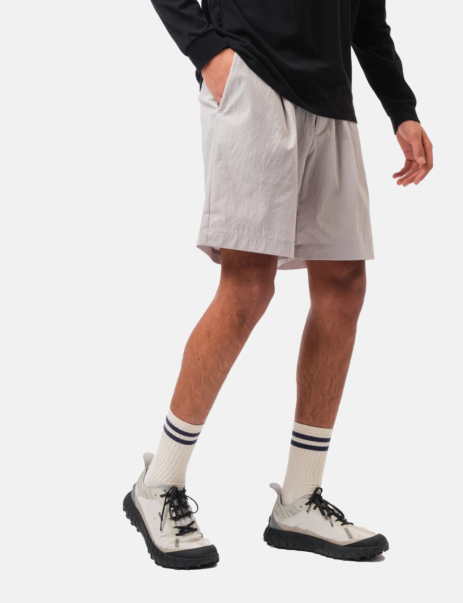 Snow Peak Breathable Quick Dry Active Shorts - Grey - Image 3